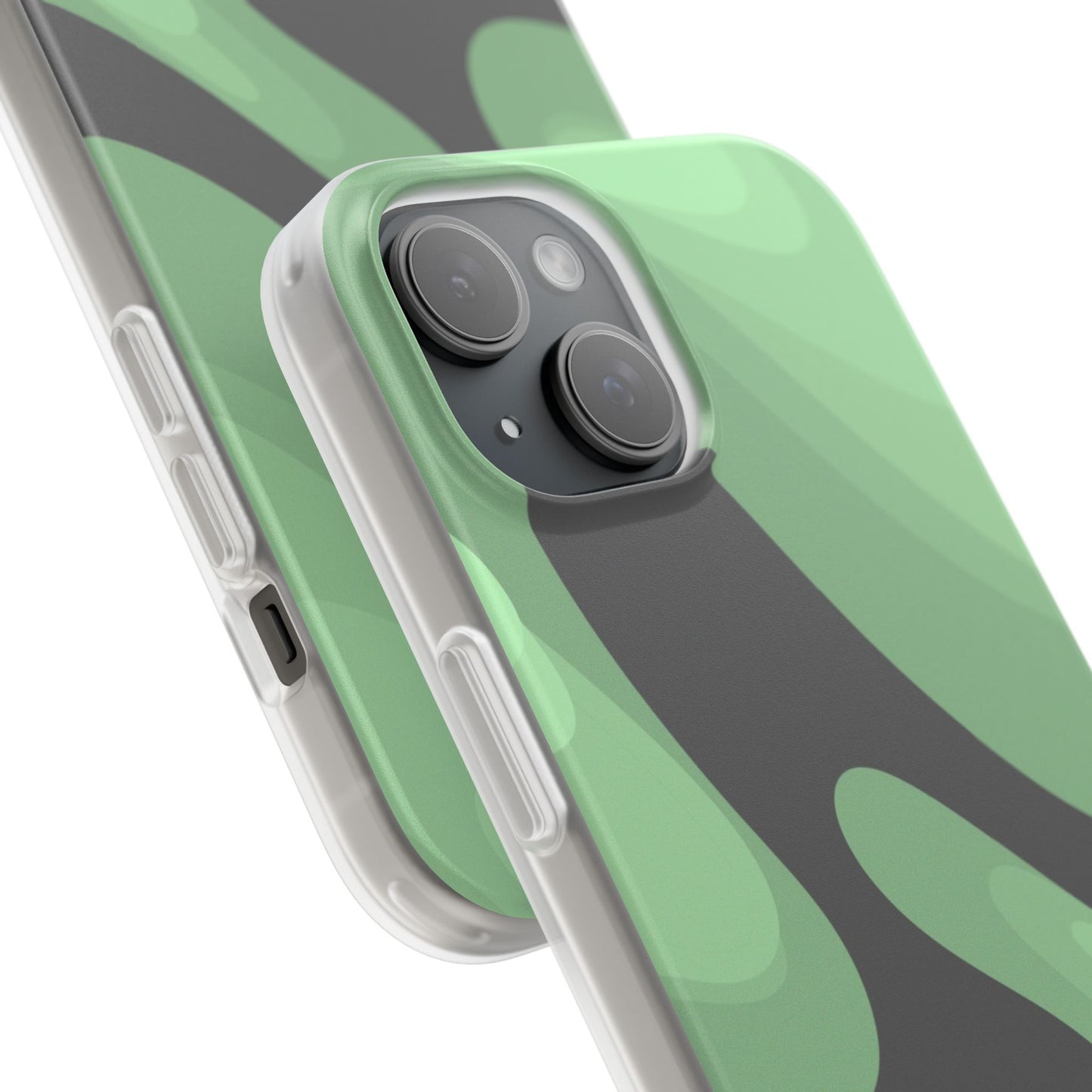 Mint Waves, Flexi Phone Case.
