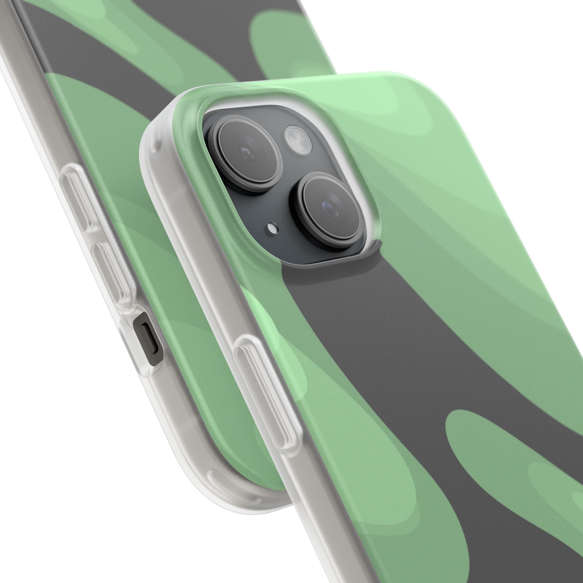 Mint Waves, Flexi Phone Case.