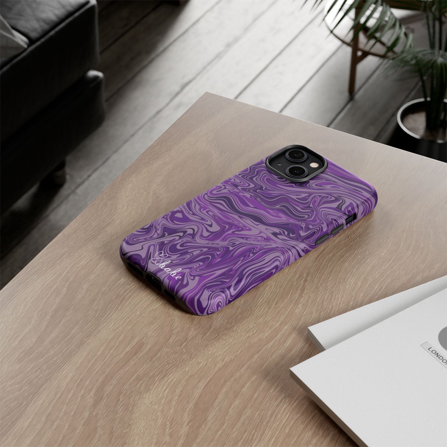Purp Waves, Tough Phone Case.