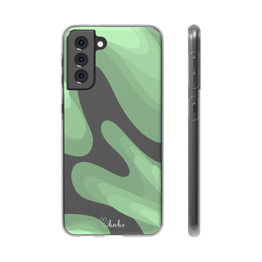 Mint Waves, Flexi Phone Case.