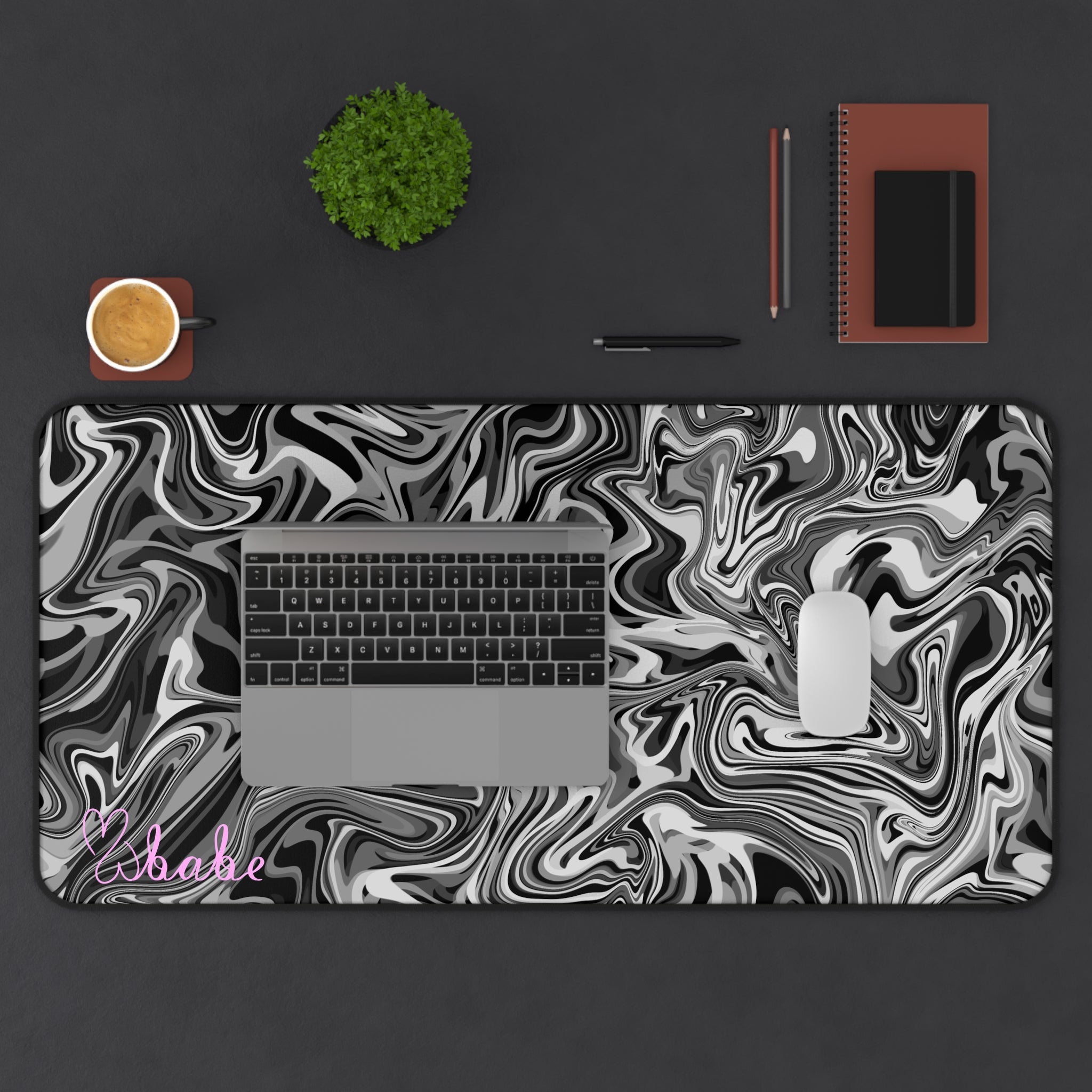 Ink Waves, Desk Mat.