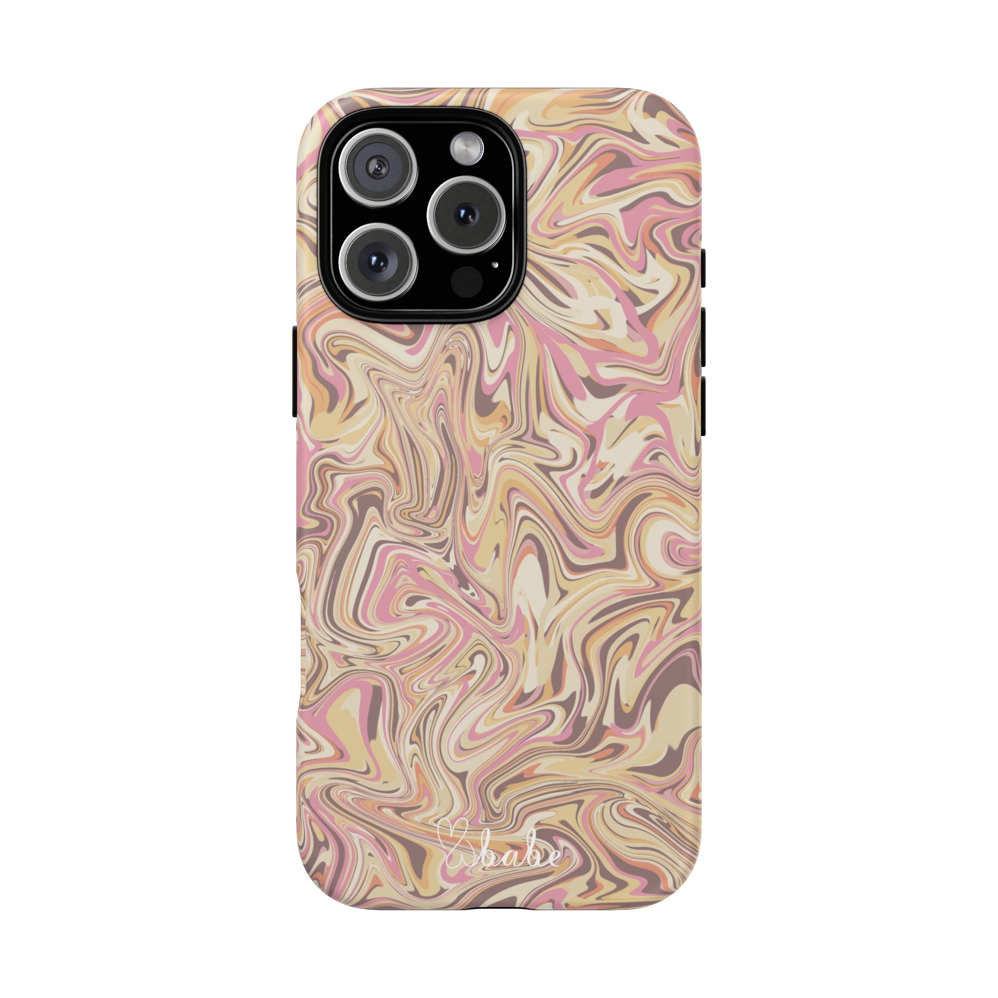 Peach Waves, Tough Phone Case.