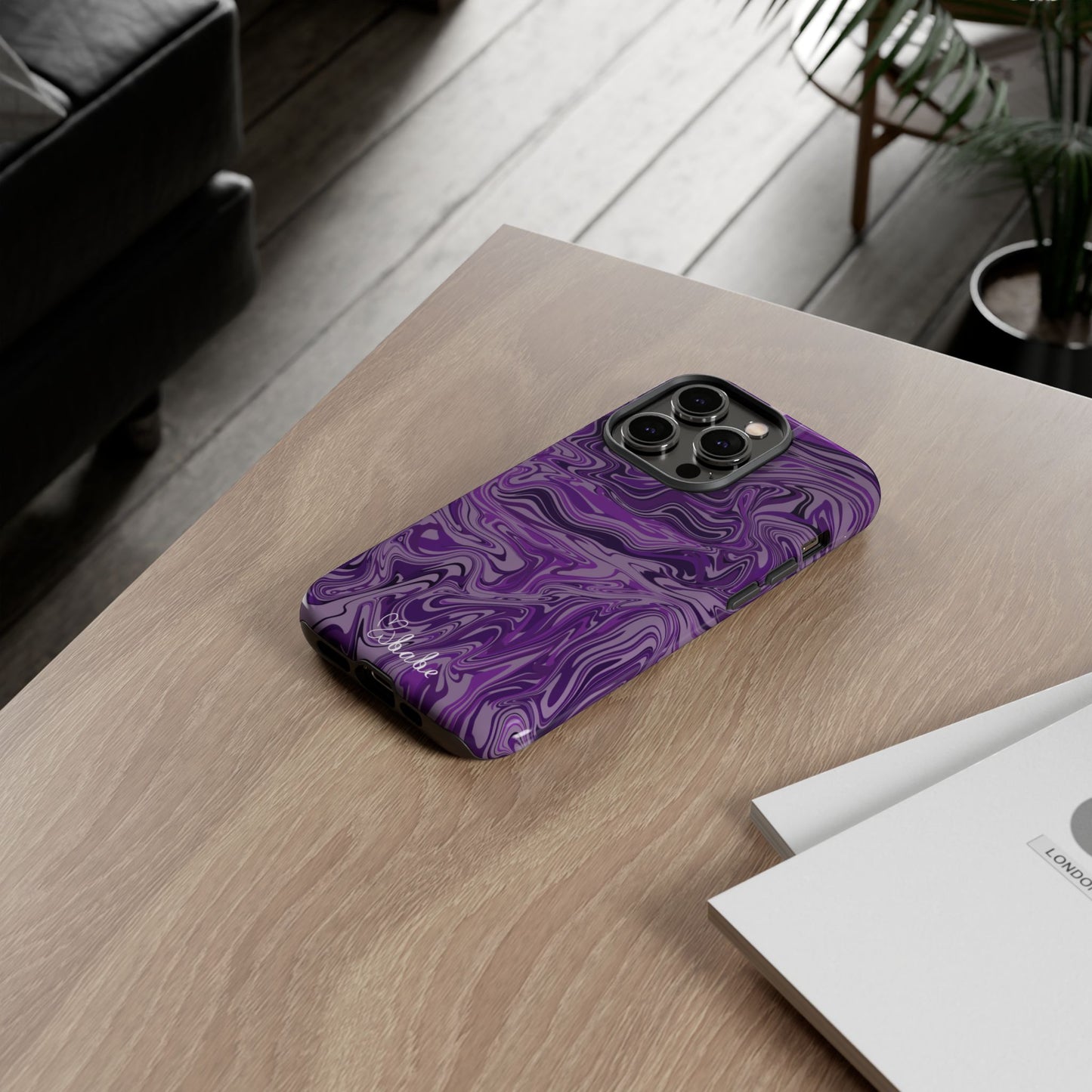 Purp Waves, Tough Phone Case.