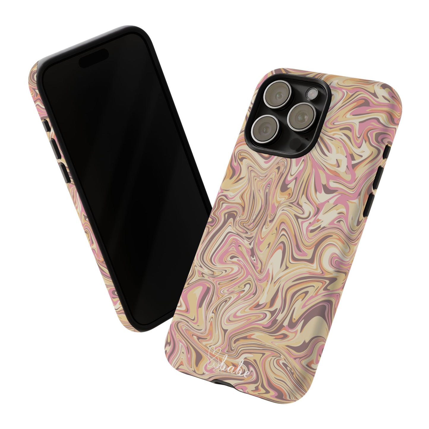 Peach Waves, Tough Phone Case.