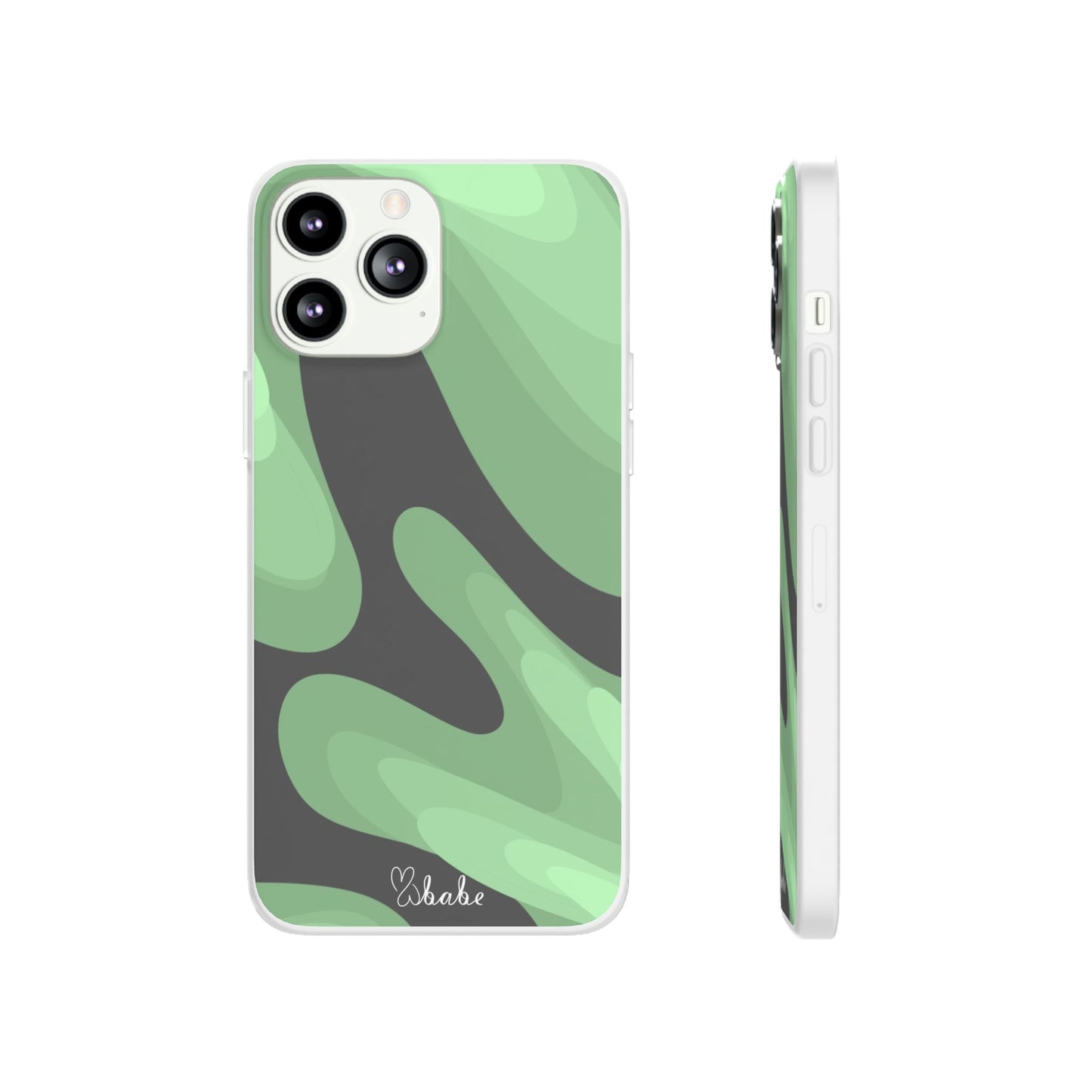 Mint Waves, Flexi Phone Case.