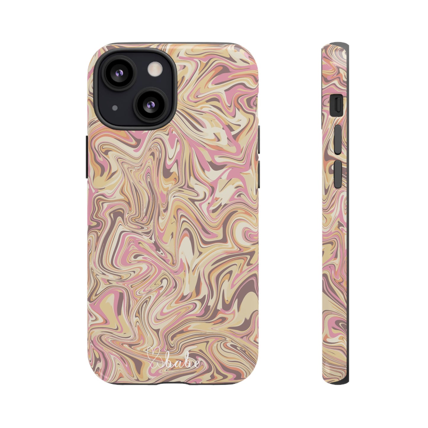 Peach Waves, Tough Phone Case.
