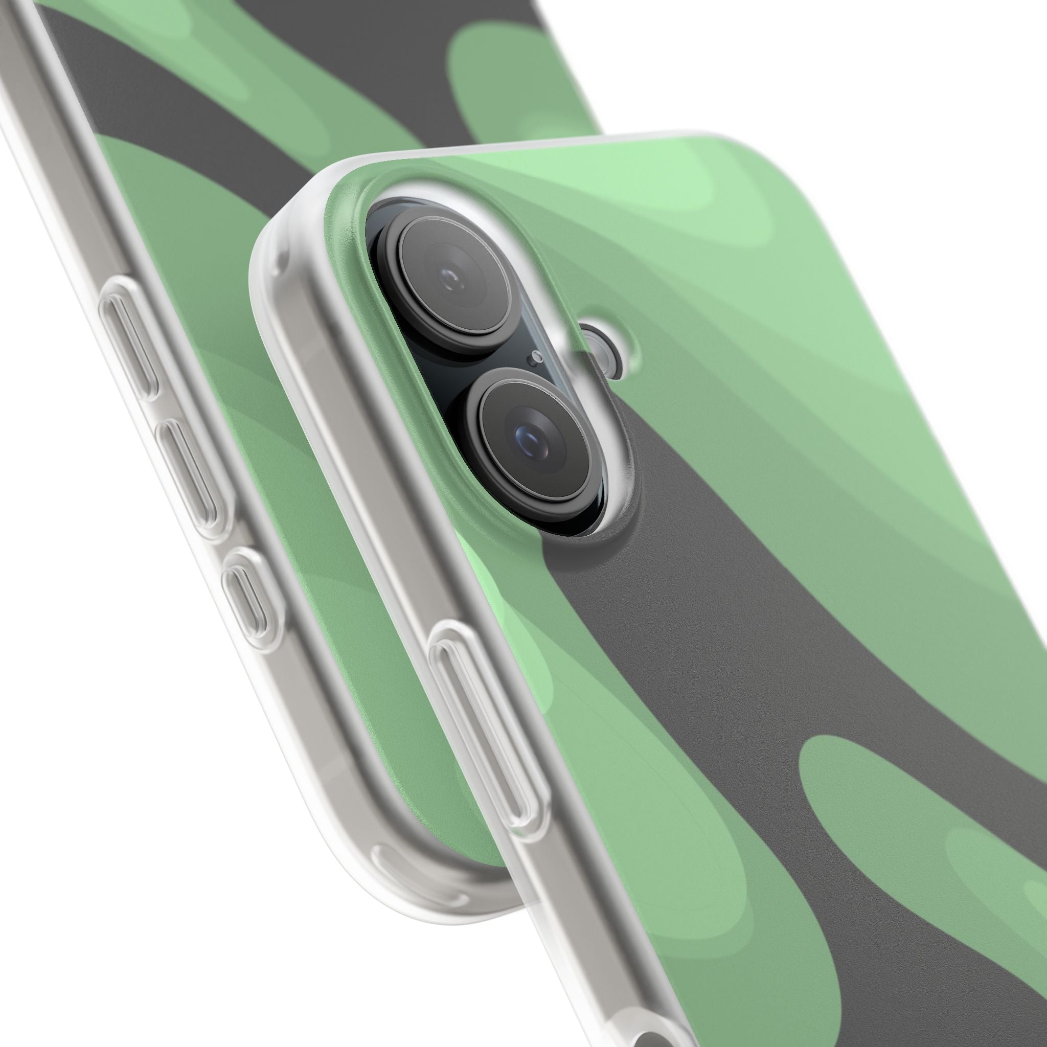 Mint Waves, Flexi Phone Case.