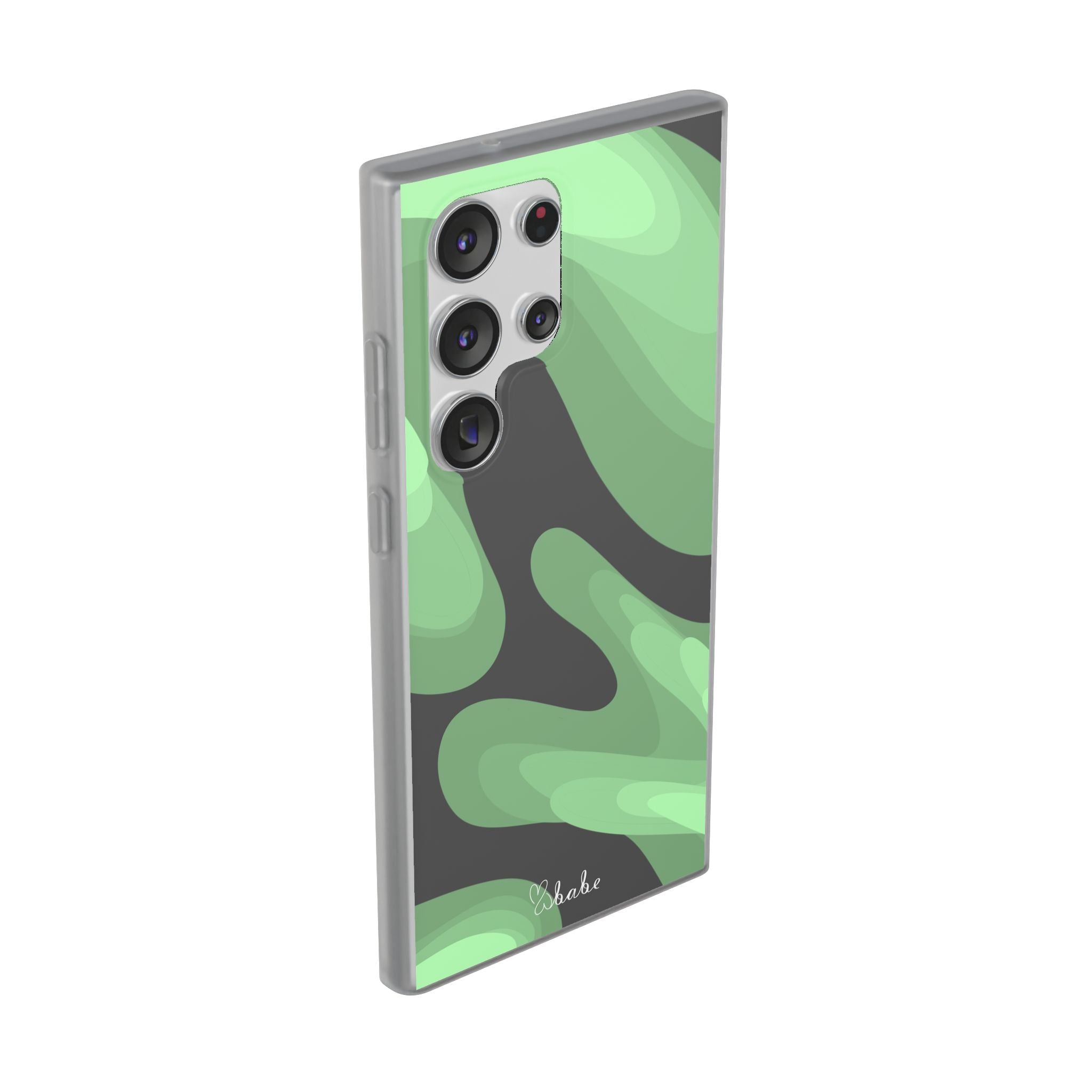 Mint Waves, Flexi Phone Case.