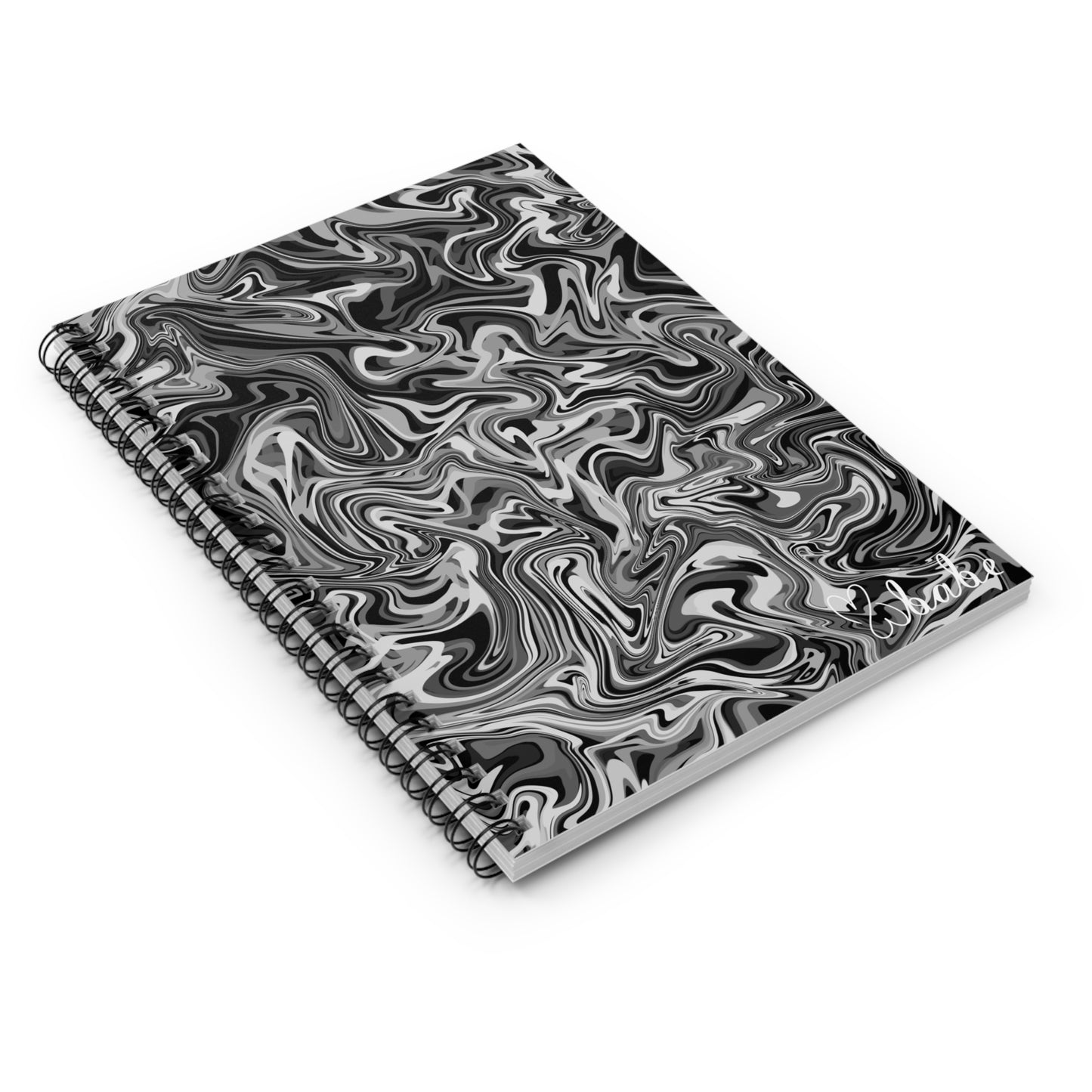 Ink Waves, Spiral Notebook.