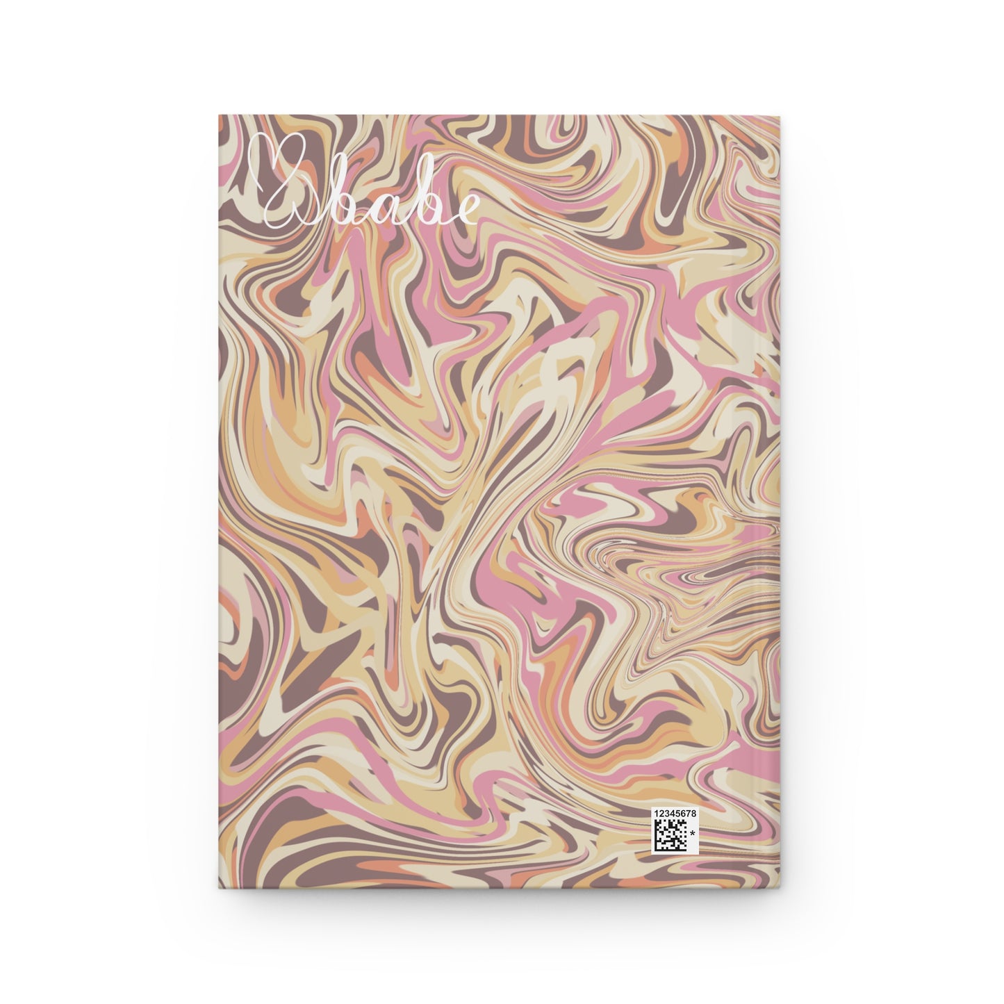 Peach Waves, Hardcover Journal.