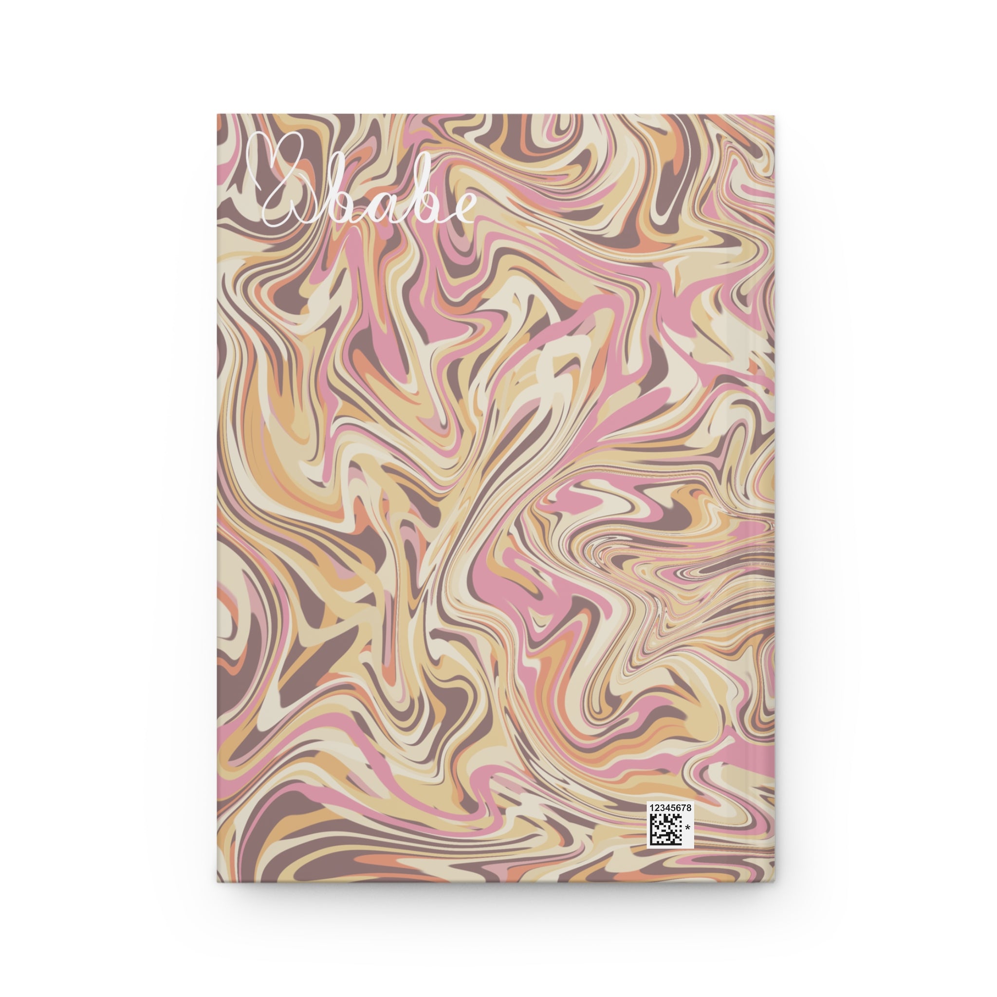 Peach Waves, Hardcover Journal.