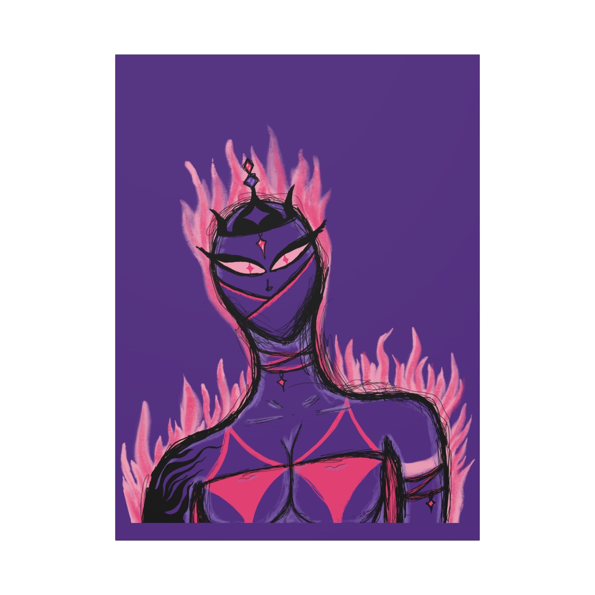 Blush Of Fire, Matte Canvas Print.