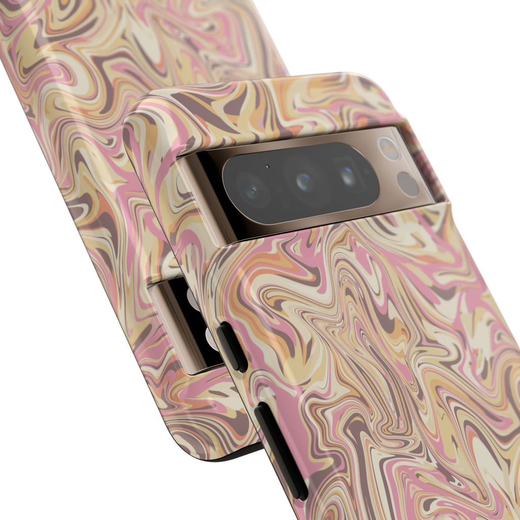 Peach Waves, Tough Phone Case.