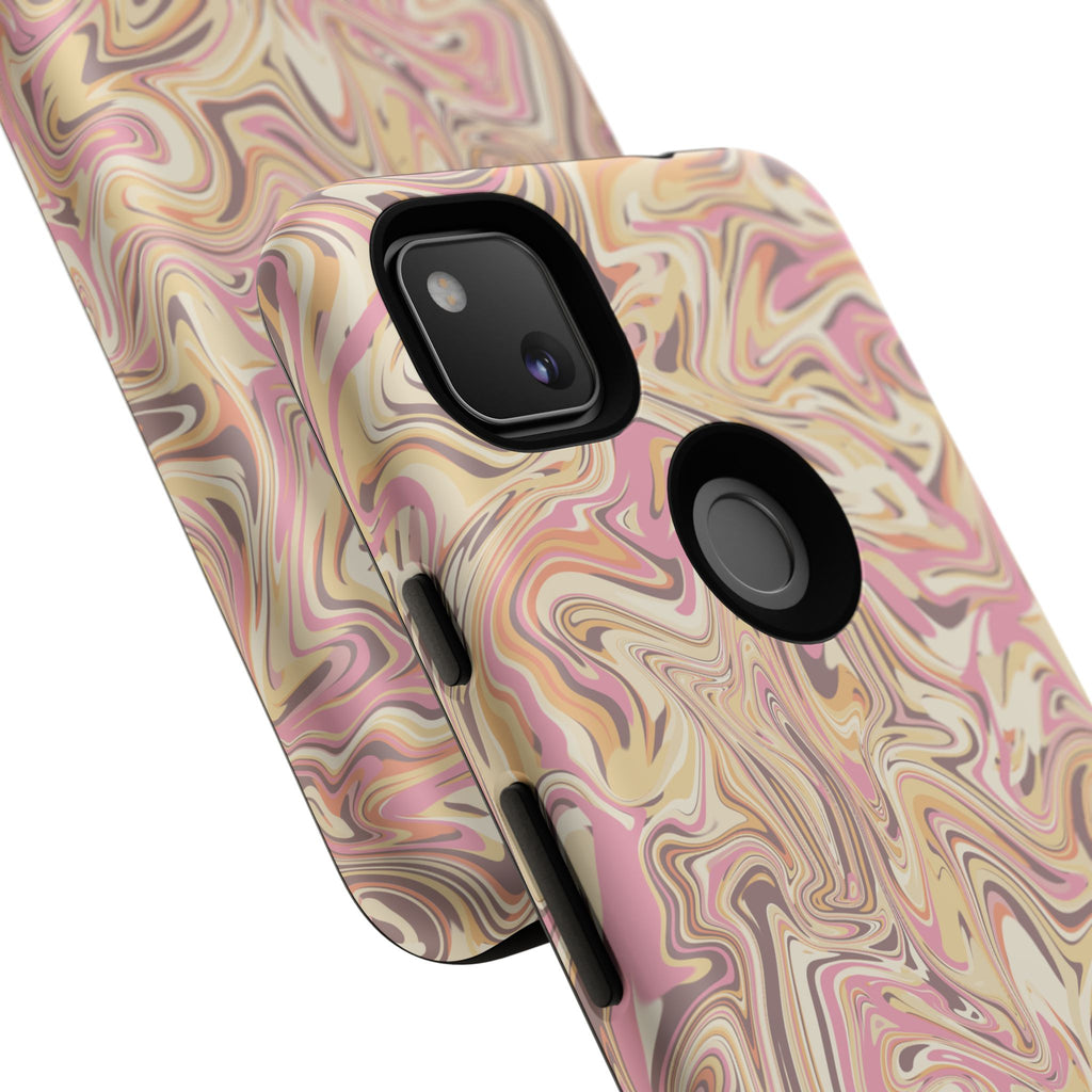Peach Waves, Tough Phone Case.