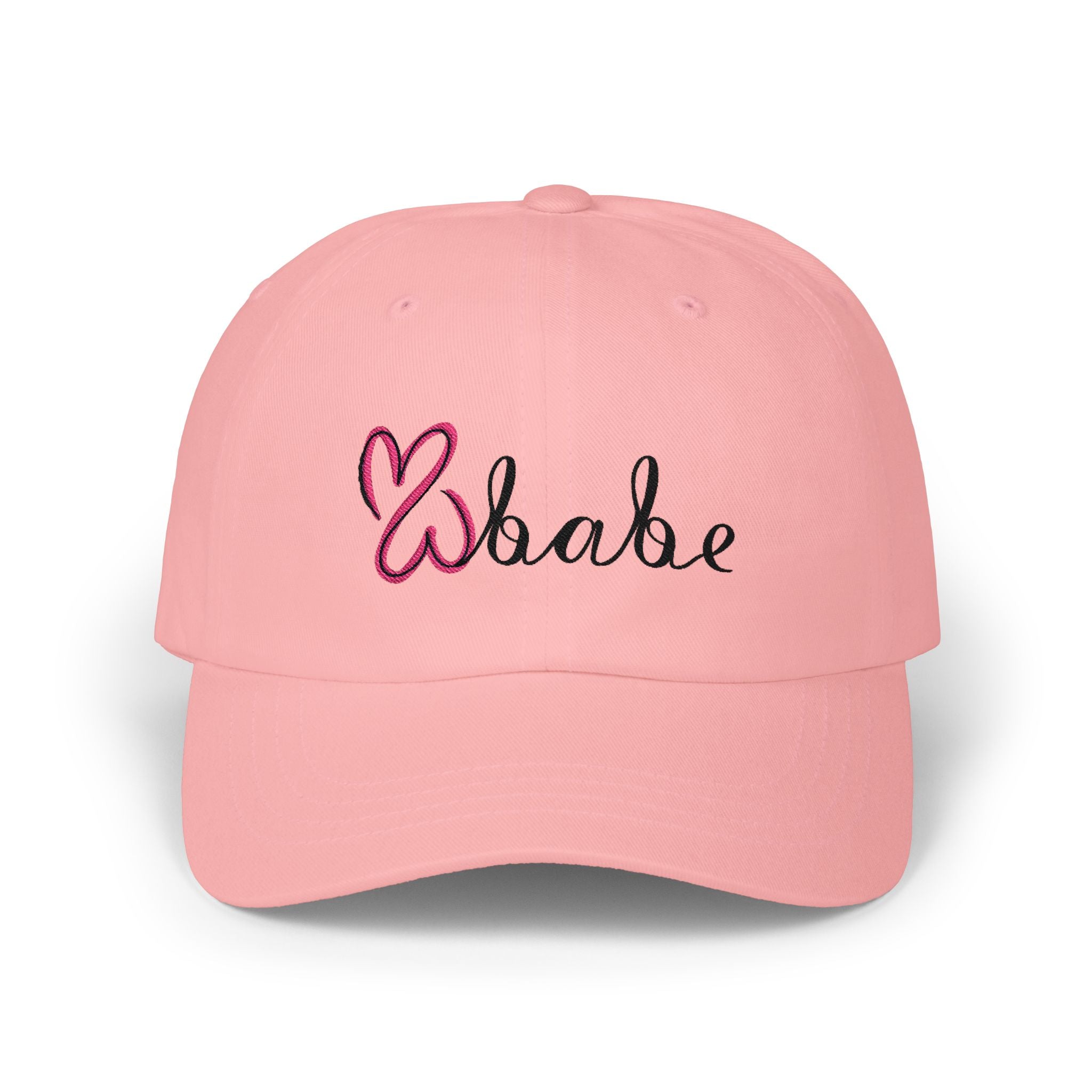 Pink Logo, Embroidered Dad Cap.