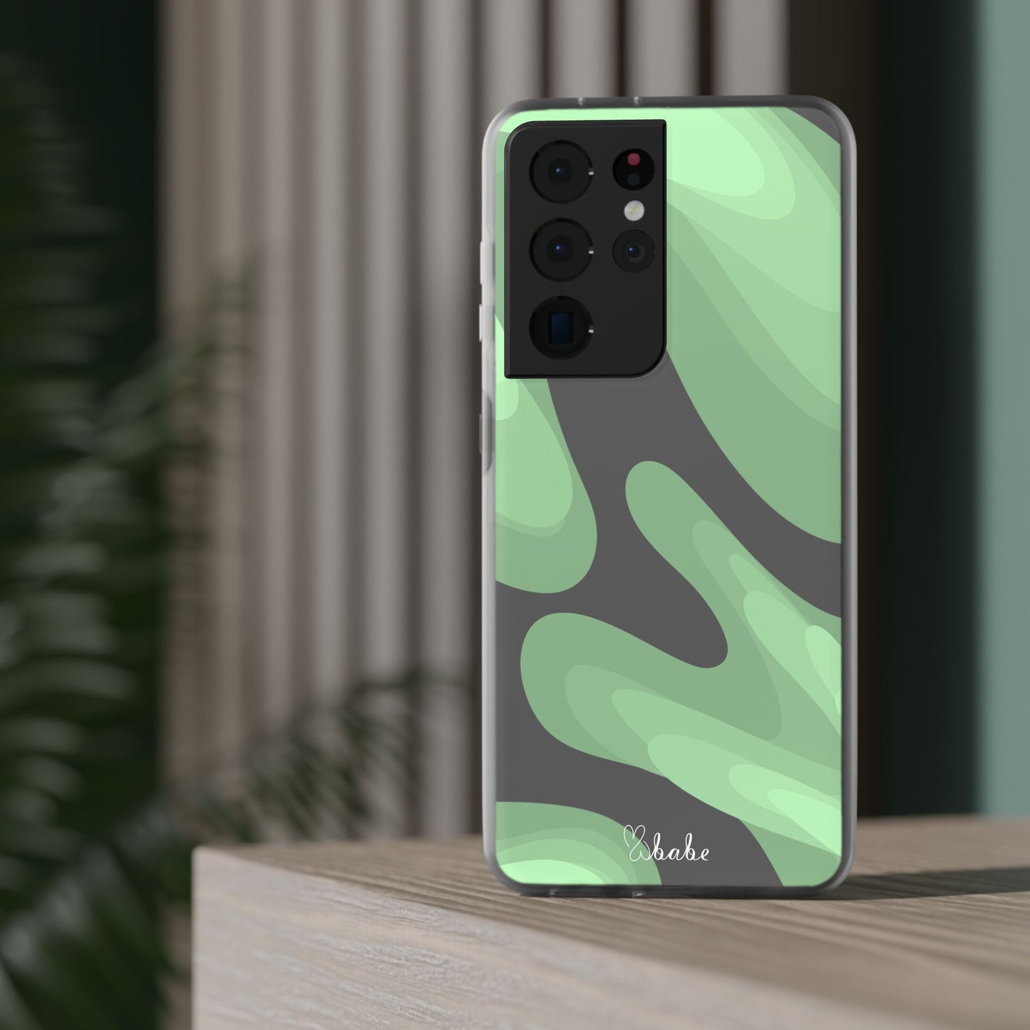 Mint Waves, Flexi Phone Case.