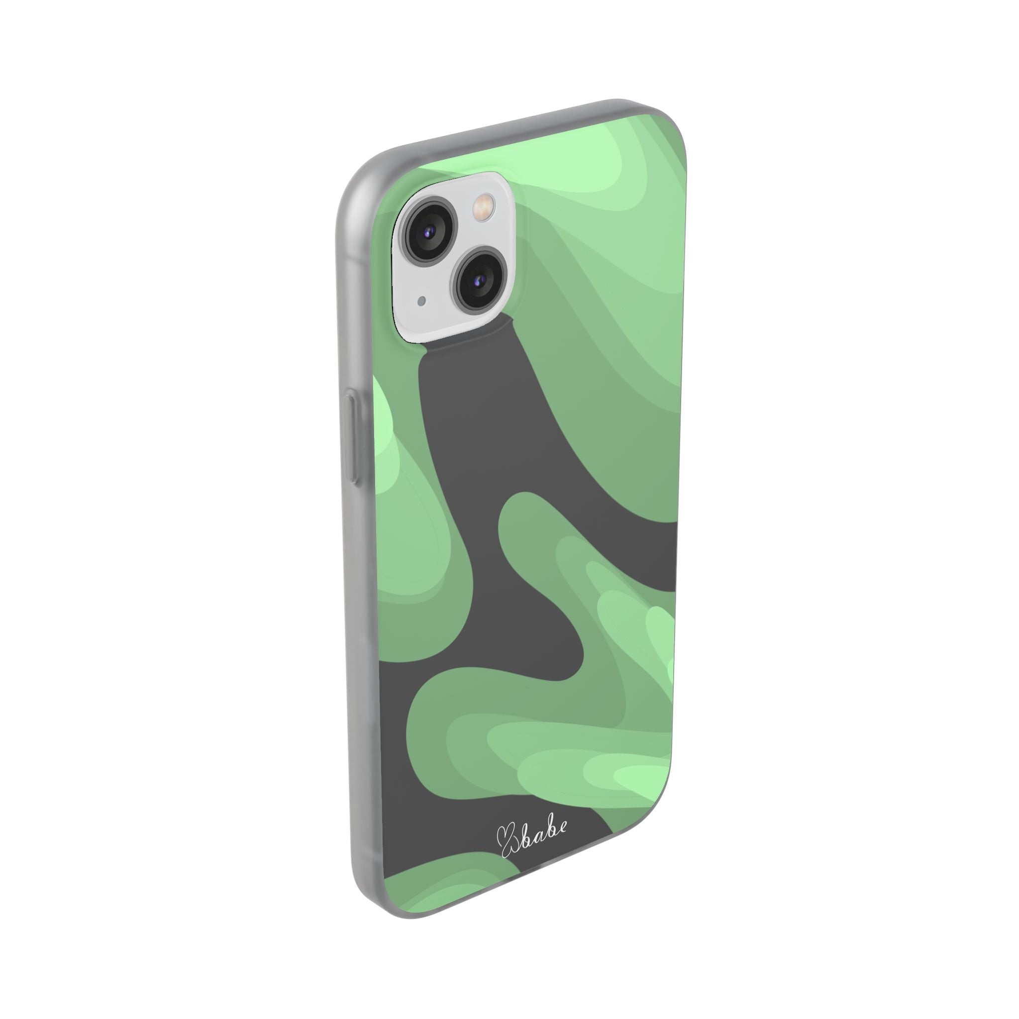 Mint Waves, Flexi Phone Case.