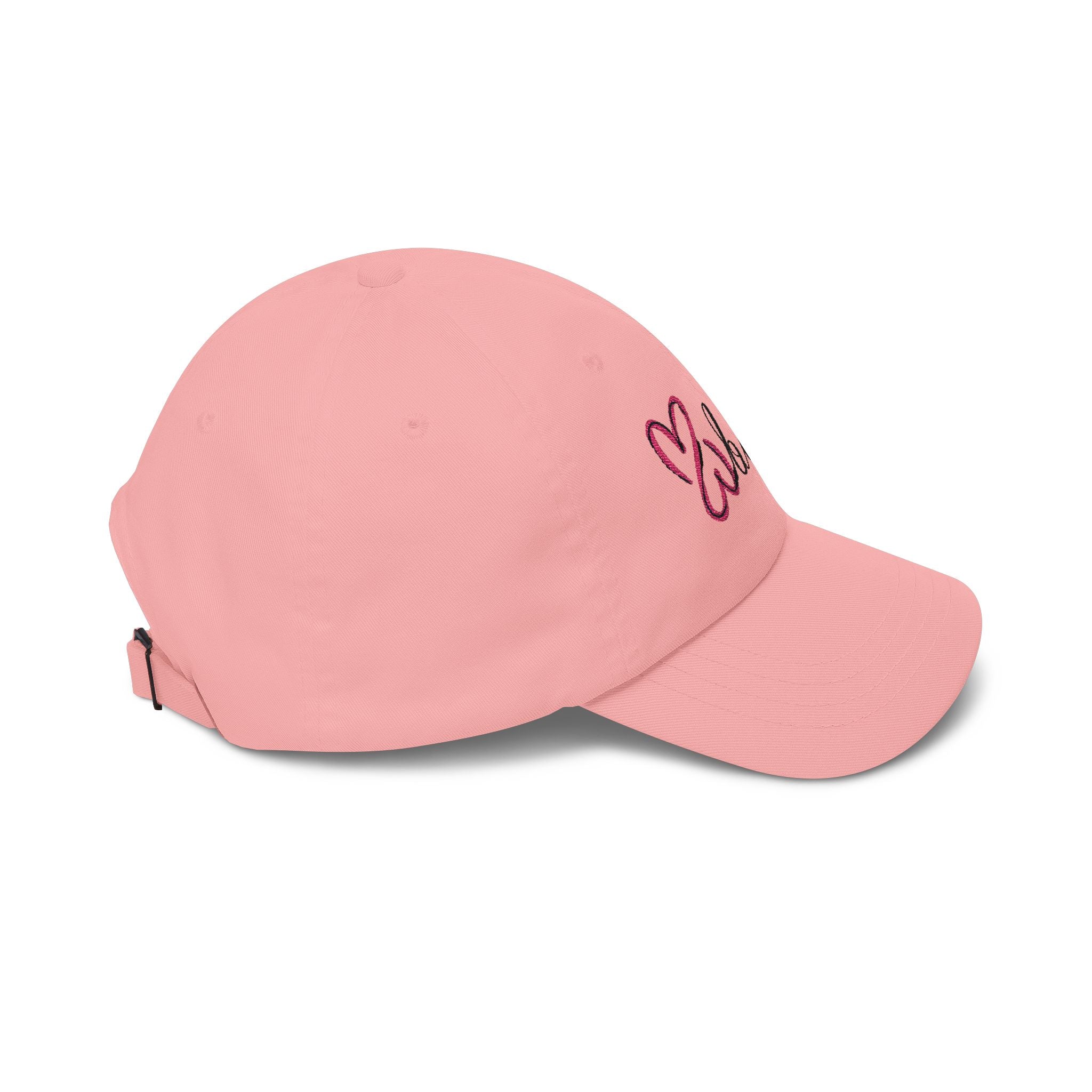 Pink Logo, Embroidered Dad Cap.