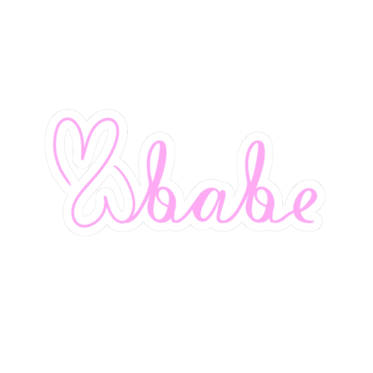 Pink Logo, Kiss-Cut Stickers.