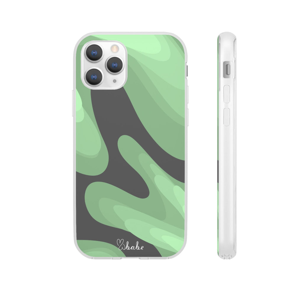 Mint Waves, Flexi Phone Case.