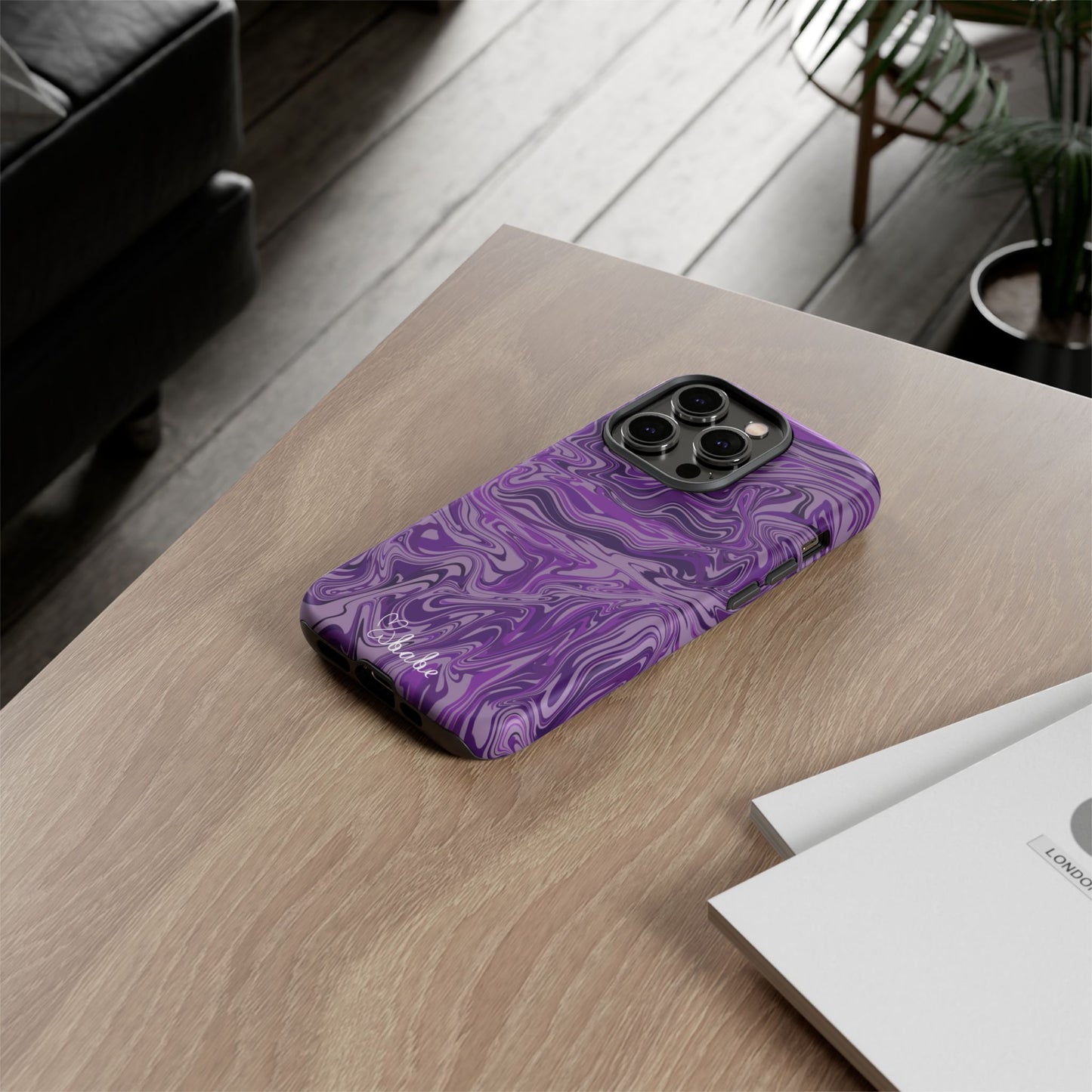Purp Waves, Tough Phone Case.