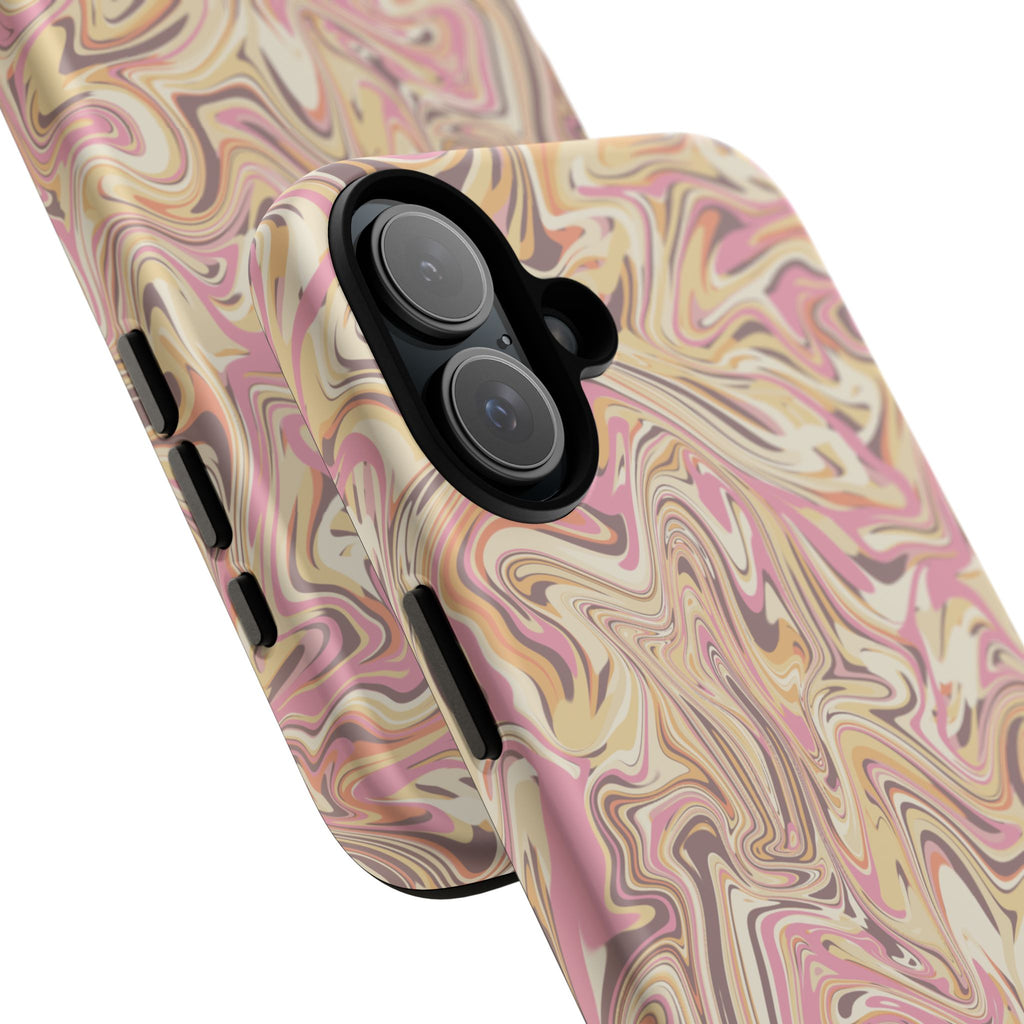 Peach Waves, Tough Phone Case.