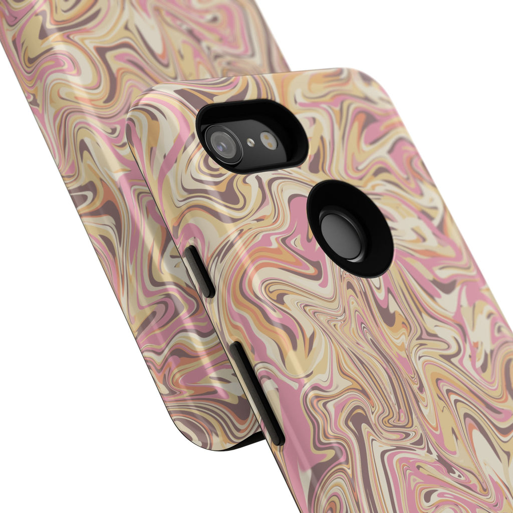 Peach Waves, Tough Phone Case.