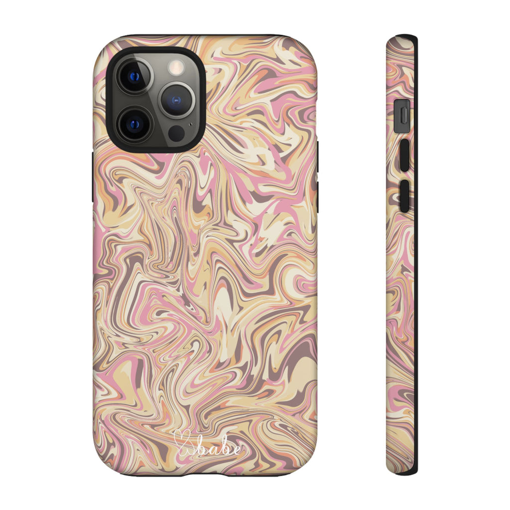 Peach Waves, Tough Phone Case.