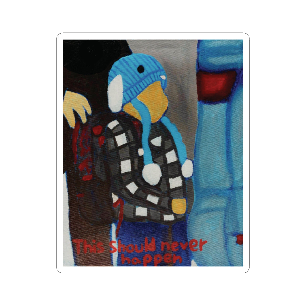 "This Should Never Happen" Sticker.