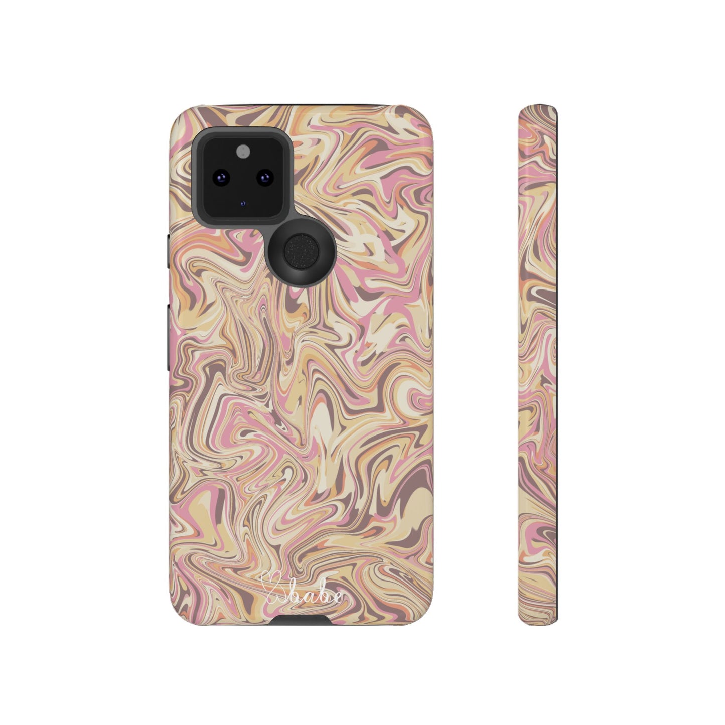 Peach Waves, Tough Phone Case.