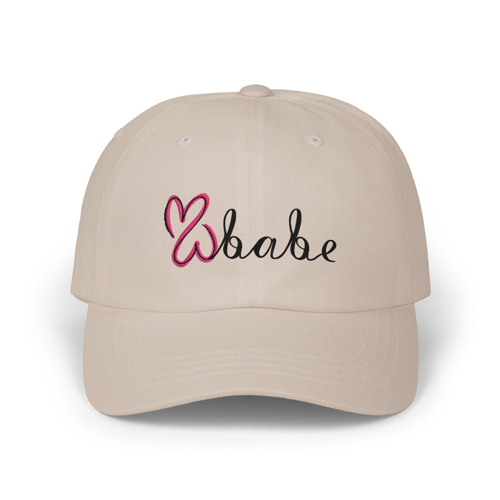 Pink Logo, Embroidered Dad Cap.