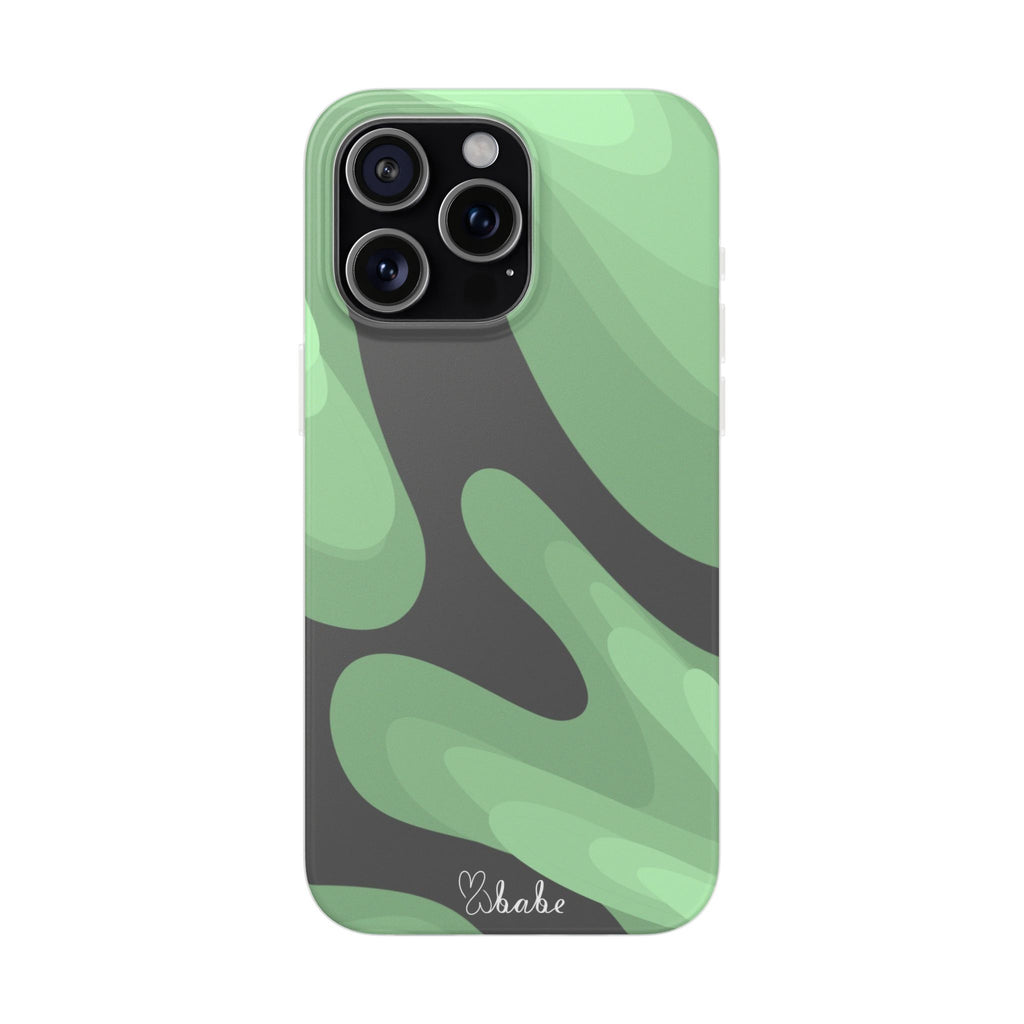 Mint Waves, Flexi Phone Case.