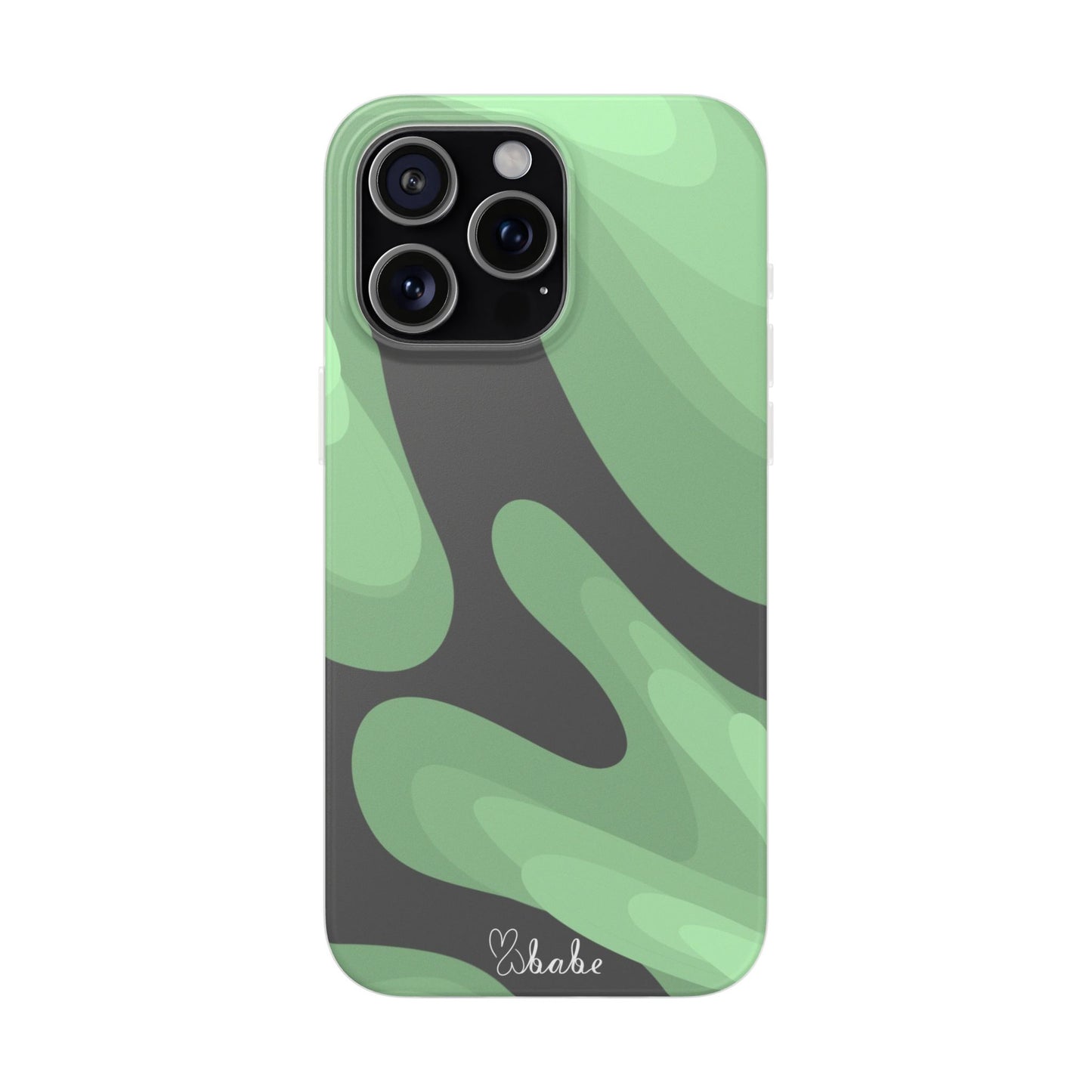 Mint Waves, Flexi Phone Case.