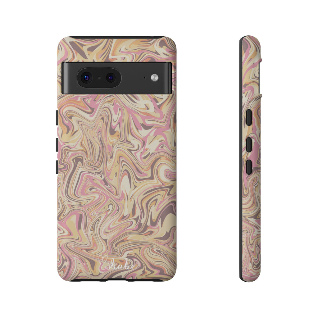 Peach Waves, Tough Phone Case.