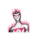 Blush of Fire, Kiss-Cut Stickers.
