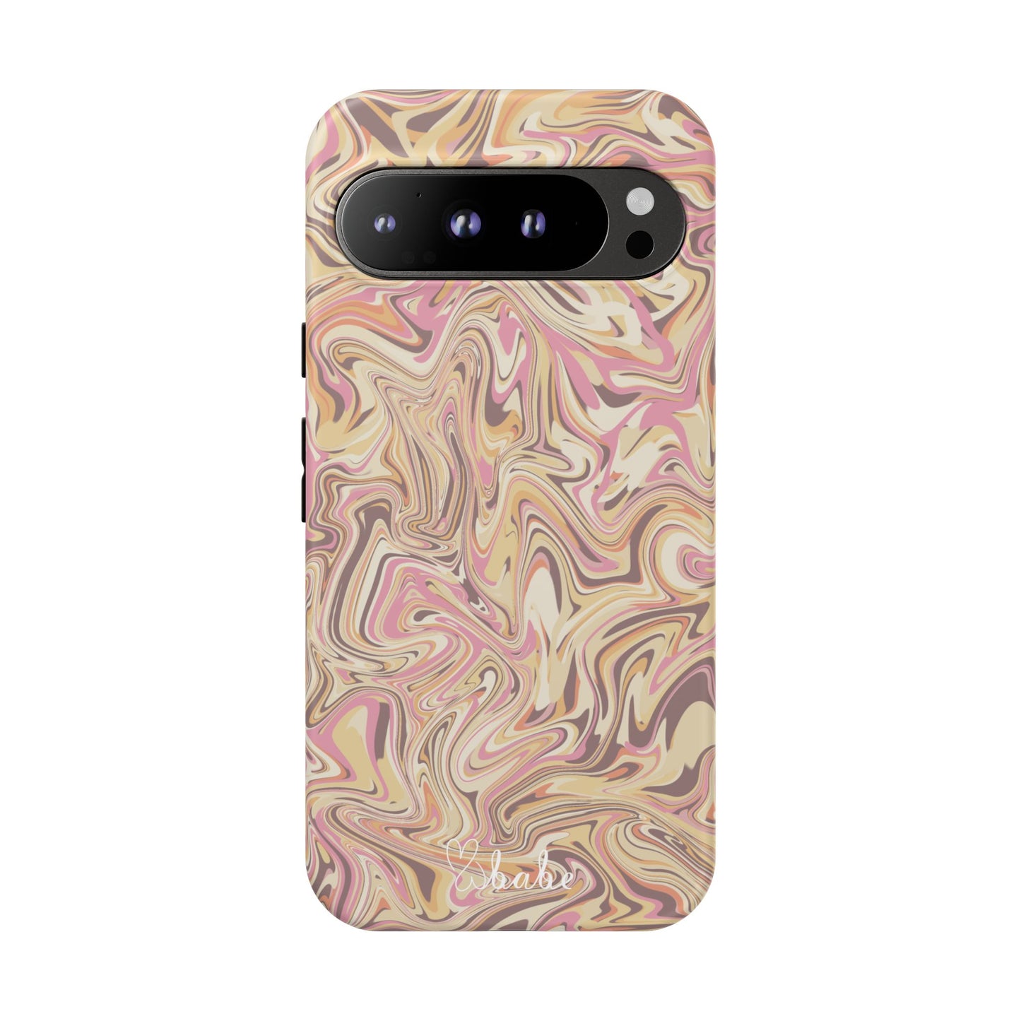 Peach Waves, Tough Phone Case.