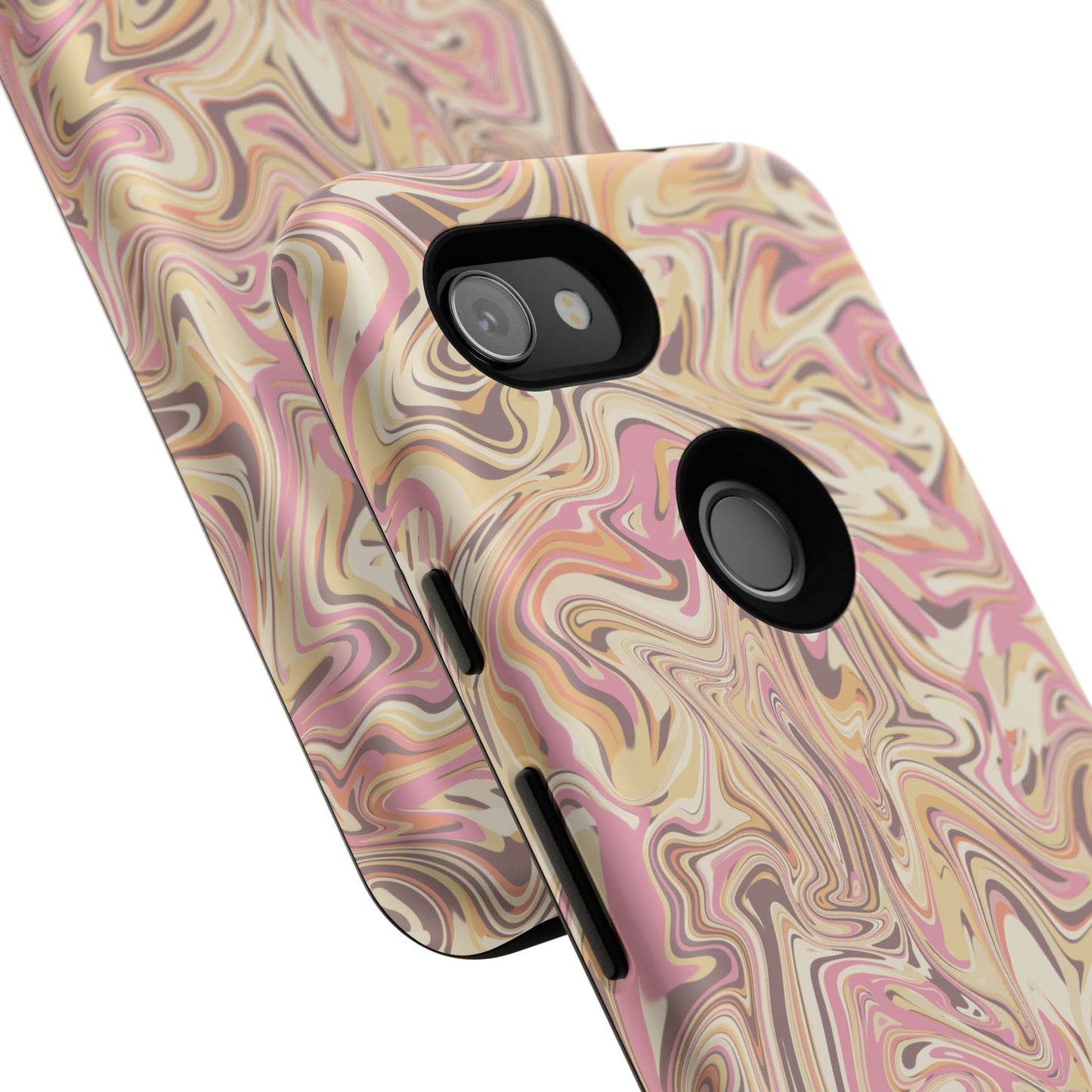 Peach Waves, Tough Phone Case.