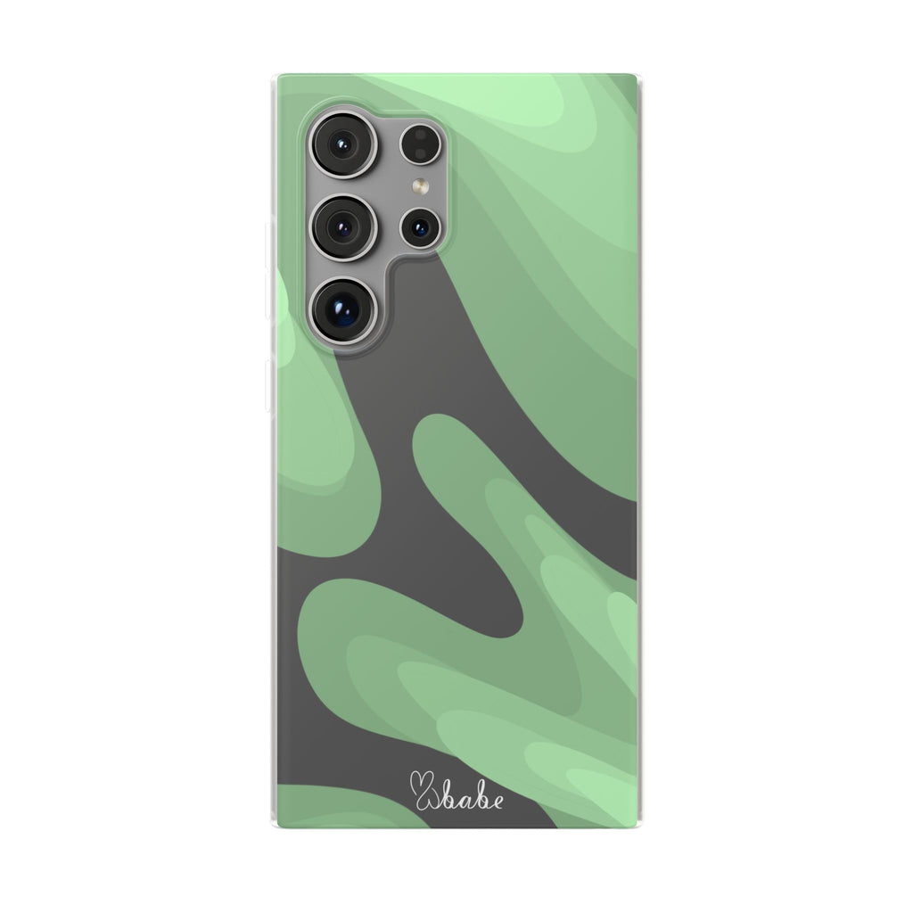 Mint Waves, Flexi Phone Case.
