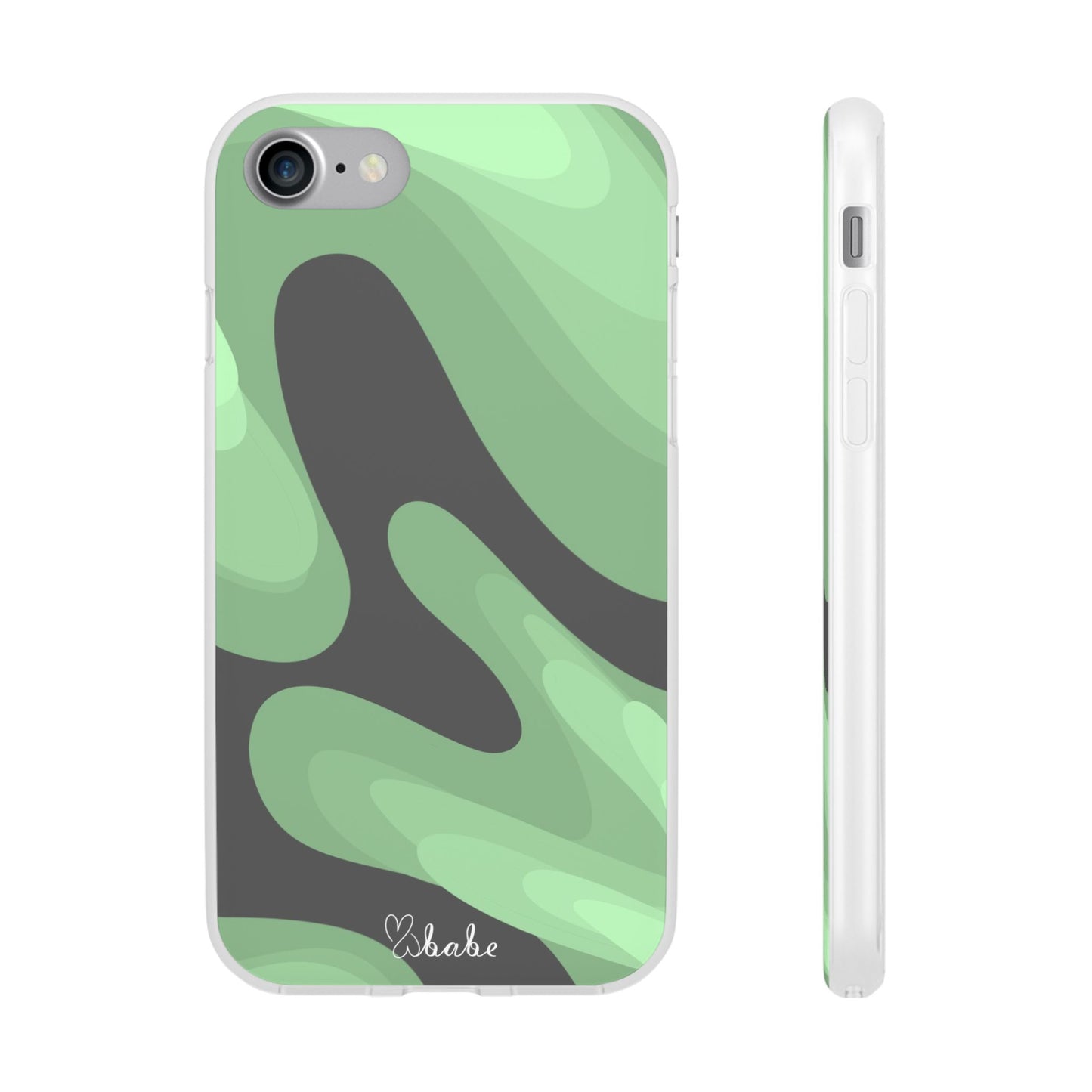 Mint Waves, Flexi Phone Case.