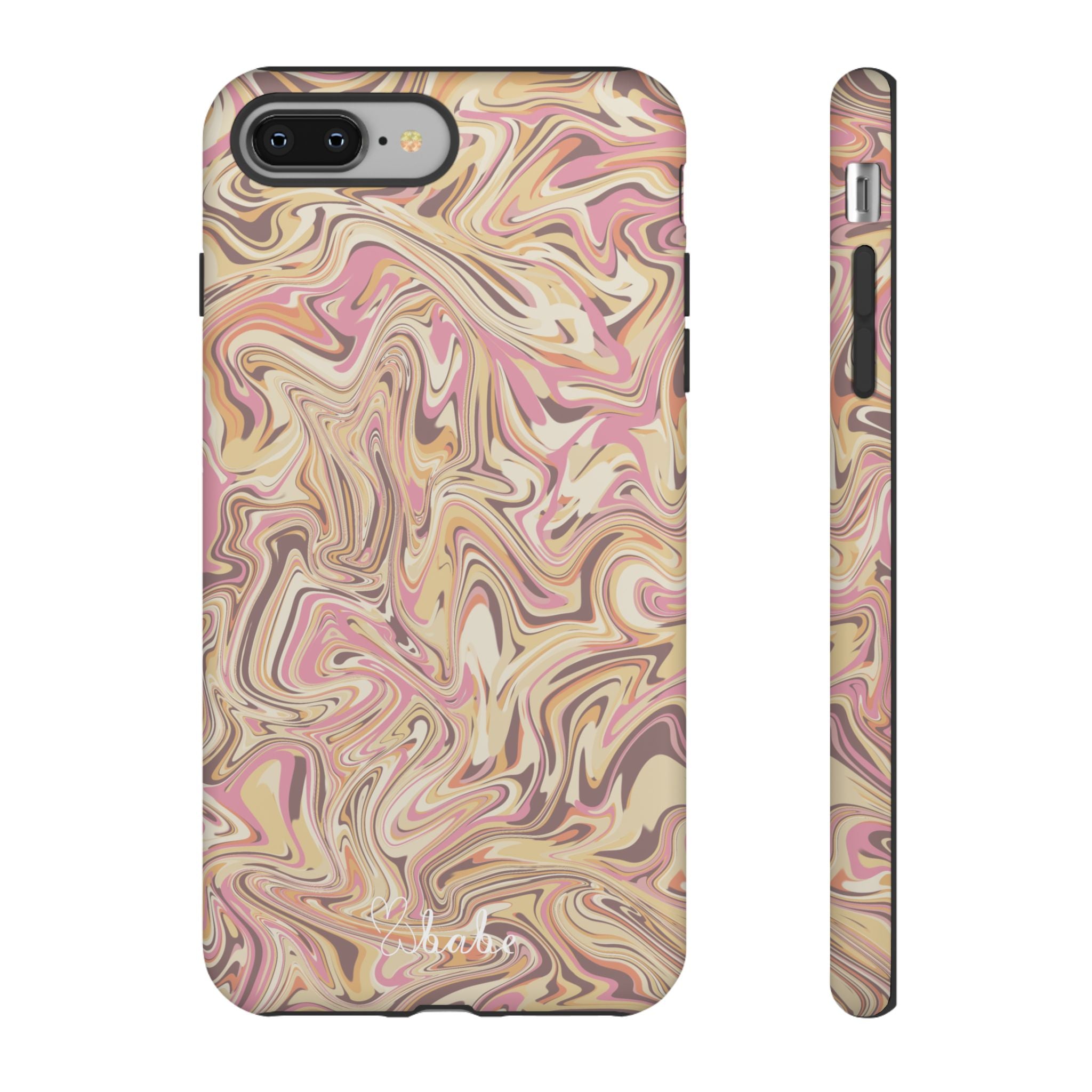 Peach Waves, Tough Phone Case.
