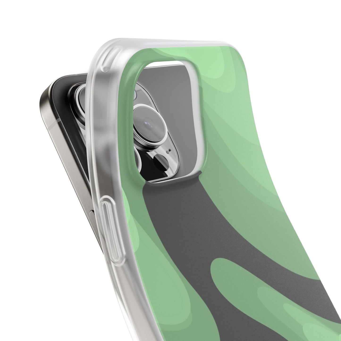 Mint Waves, Flexi Phone Case.