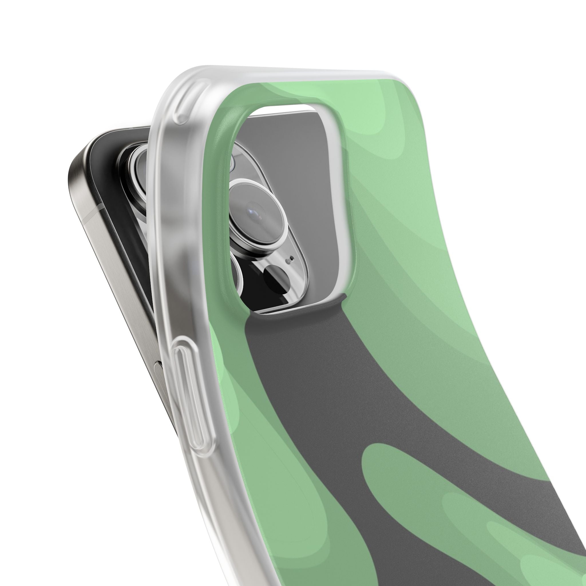 Mint Waves, Flexi Phone Case.