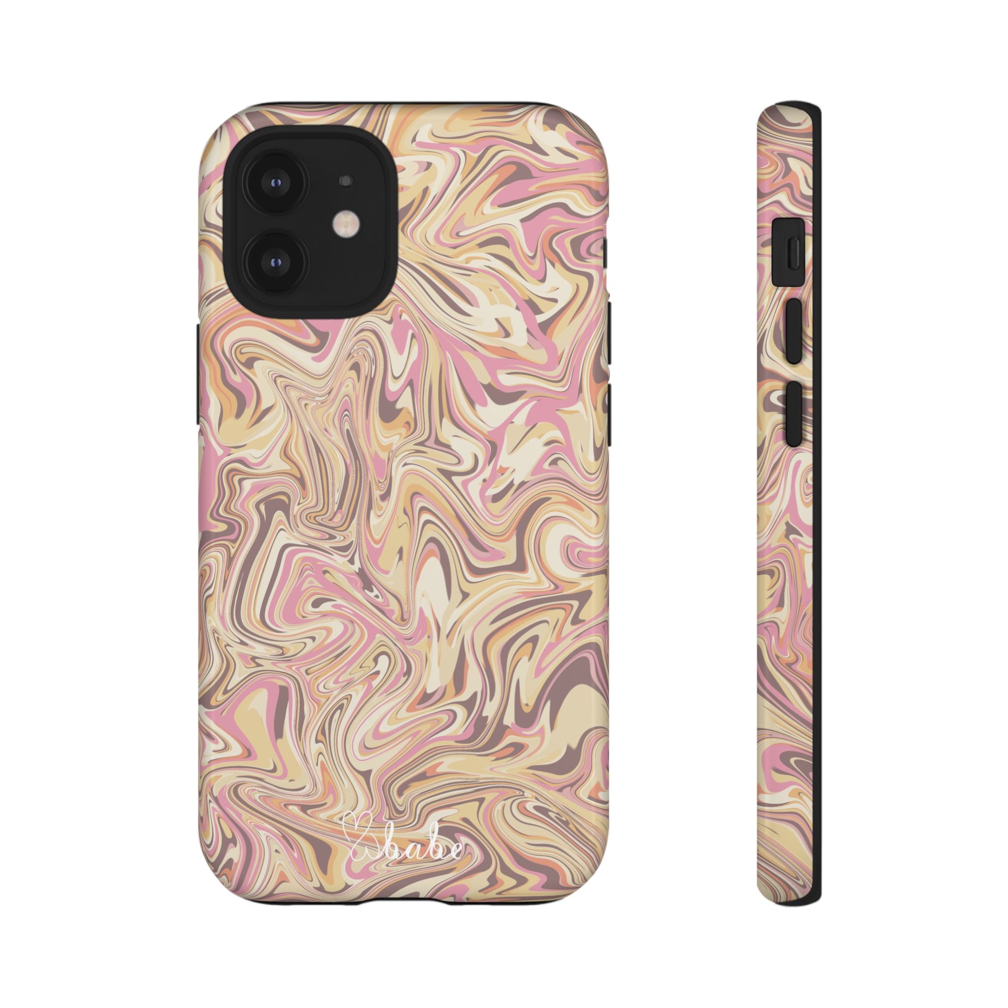 Peach Waves, Tough Phone Case.