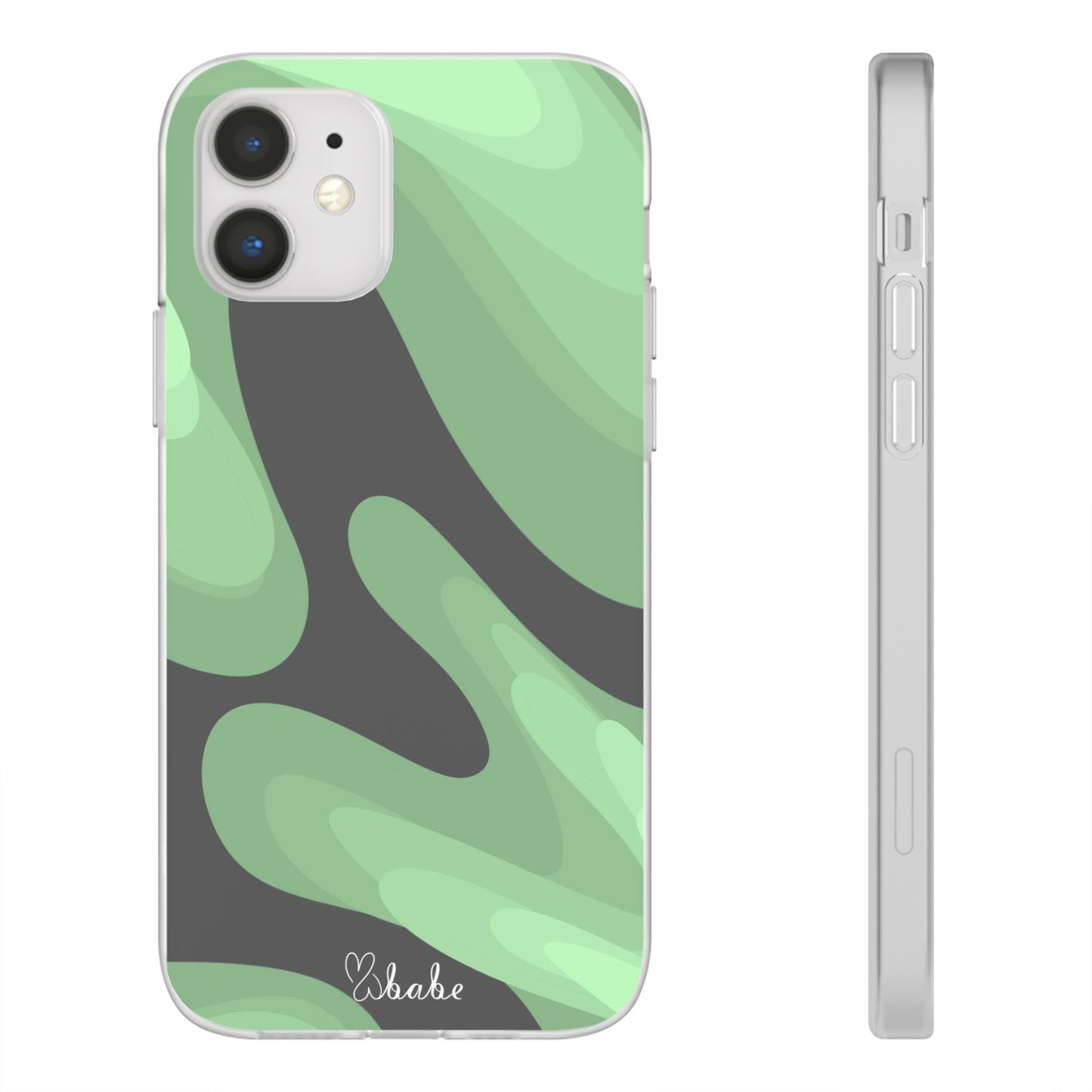 Mint Waves, Flexi Phone Case.
