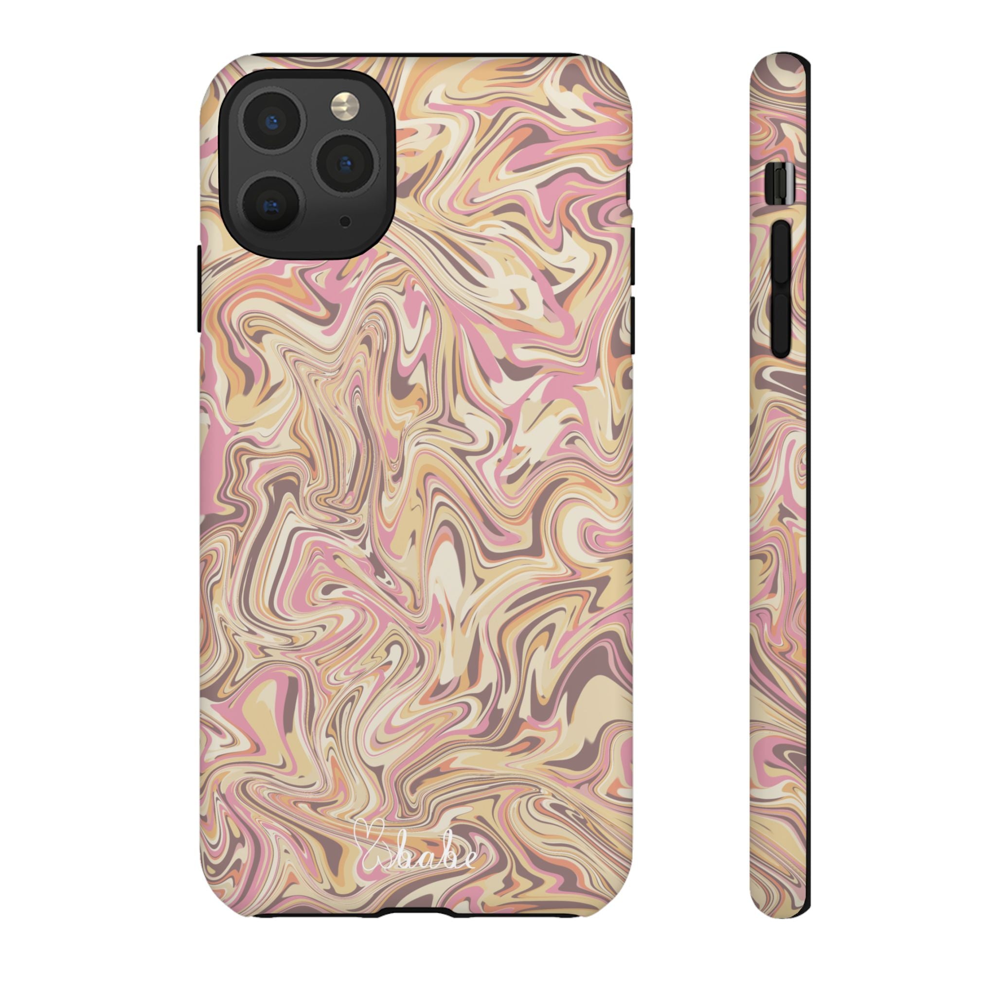 Peach Waves, Tough Phone Case.