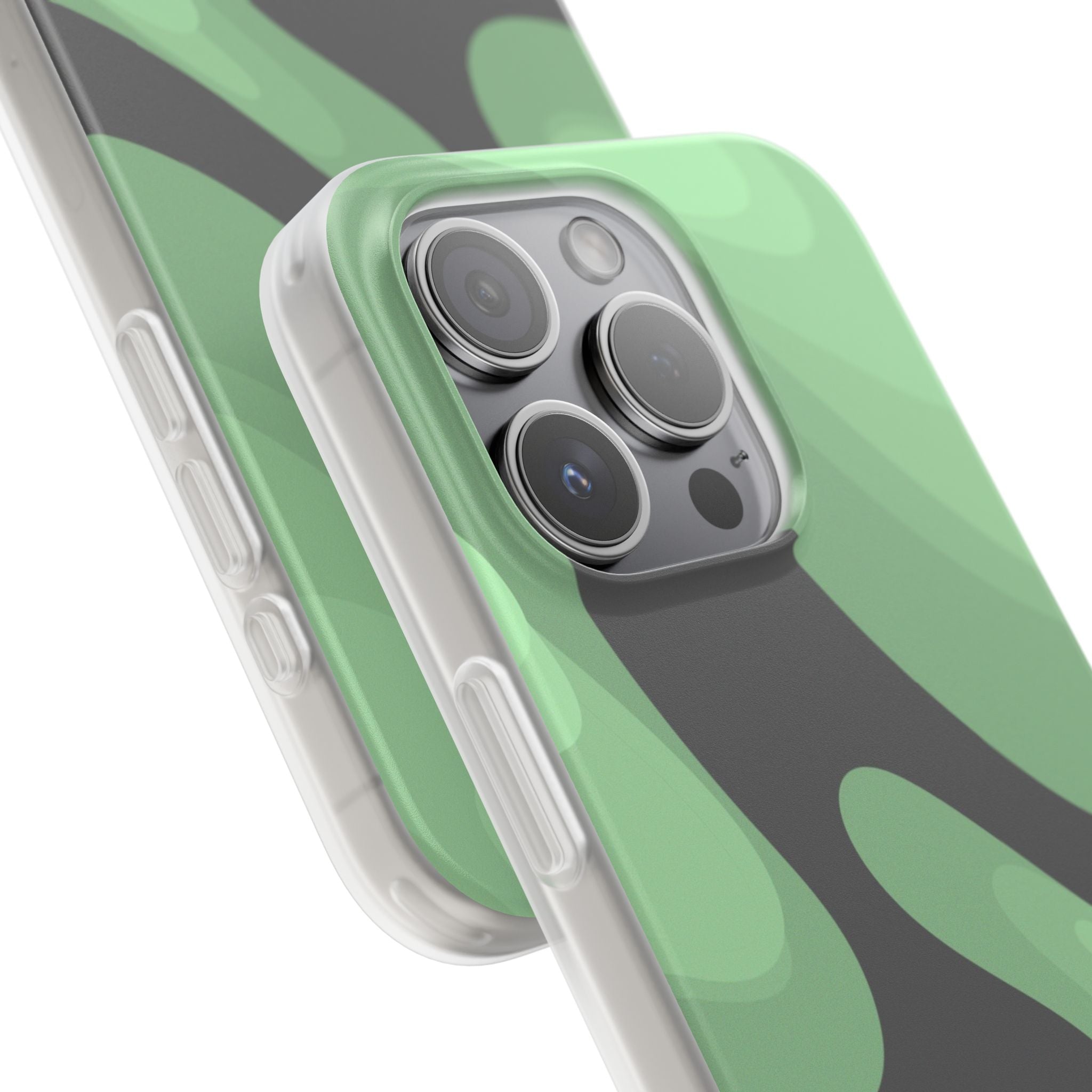 Mint Waves, Flexi Phone Case.