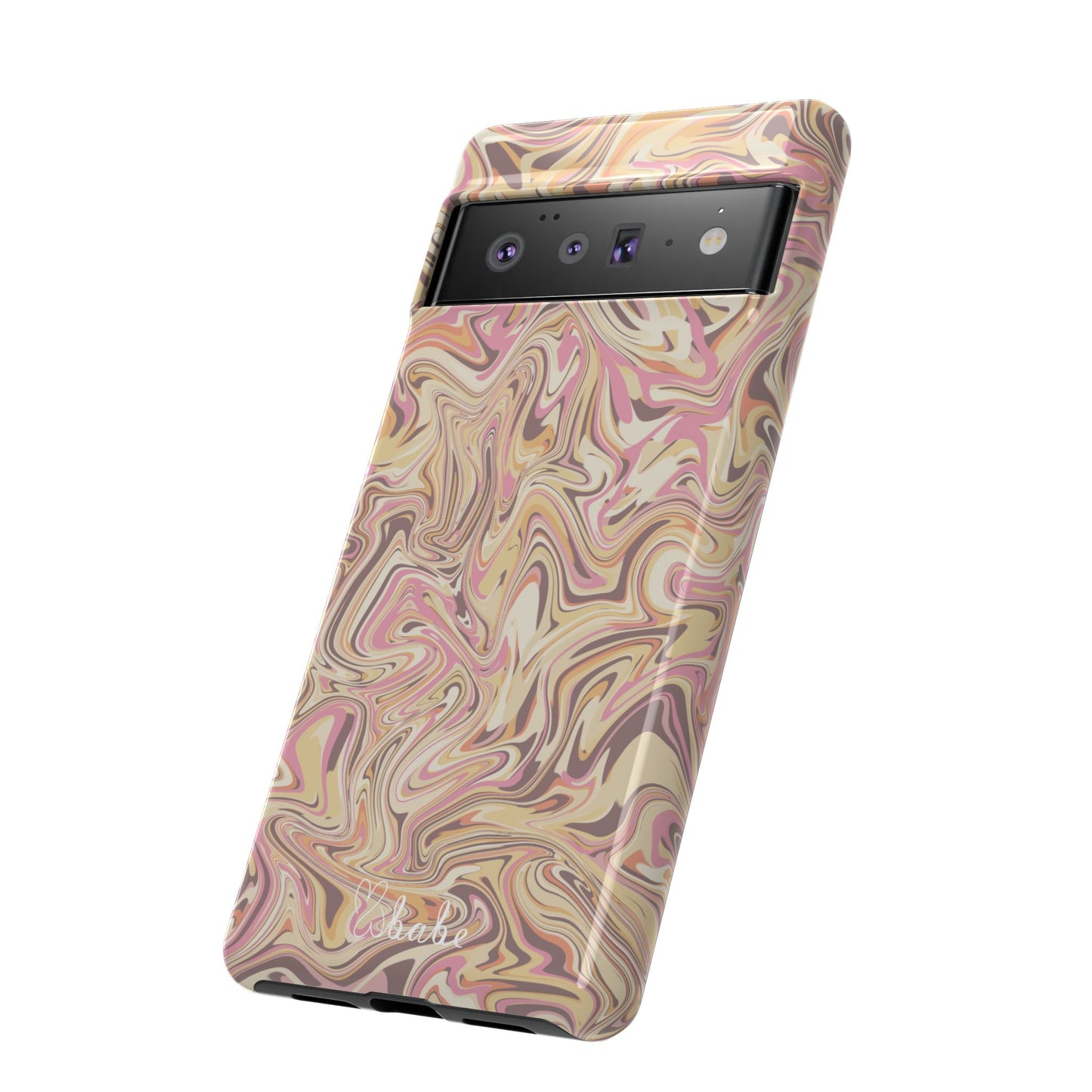 Peach Waves, Tough Phone Case.