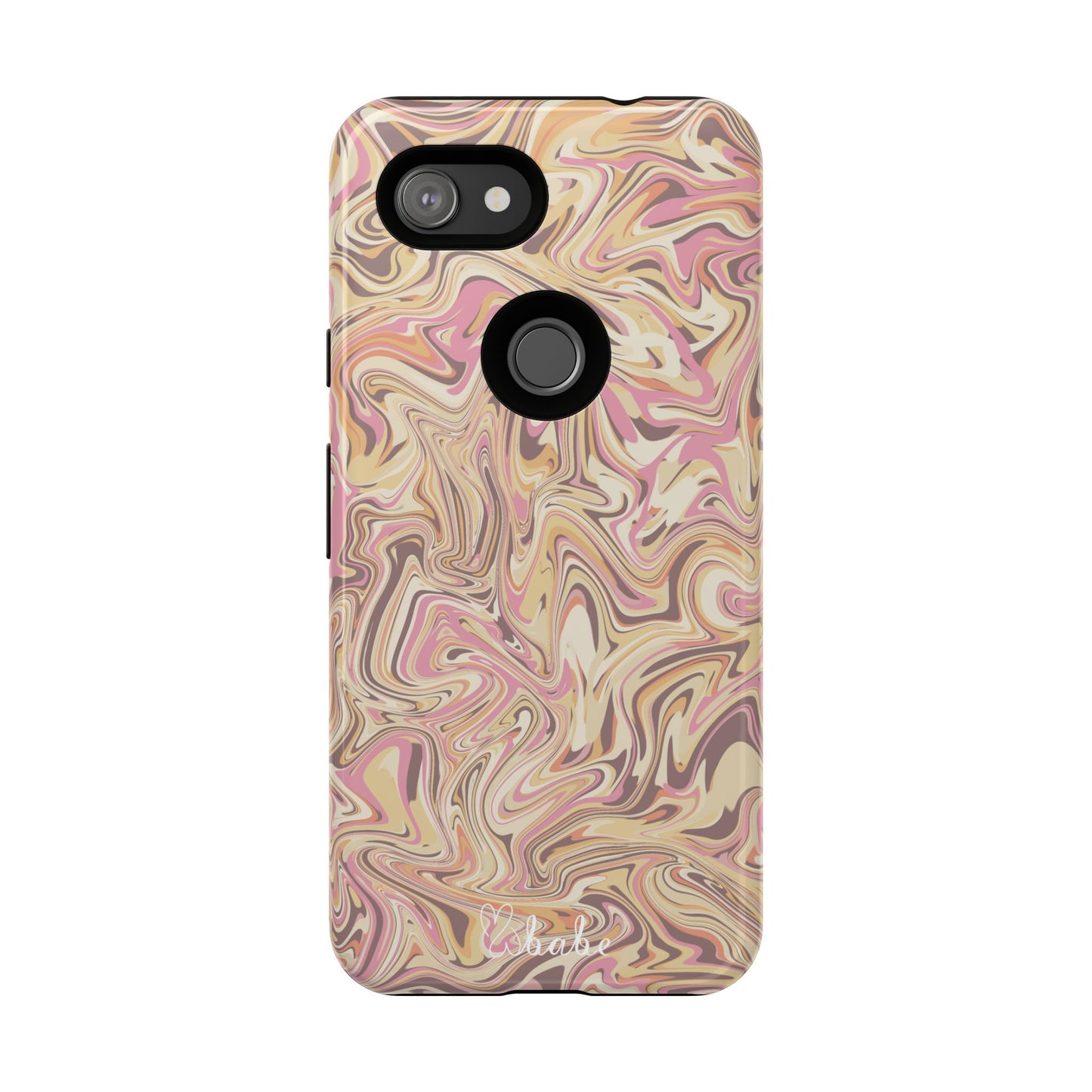 Peach Waves, Tough Phone Case.