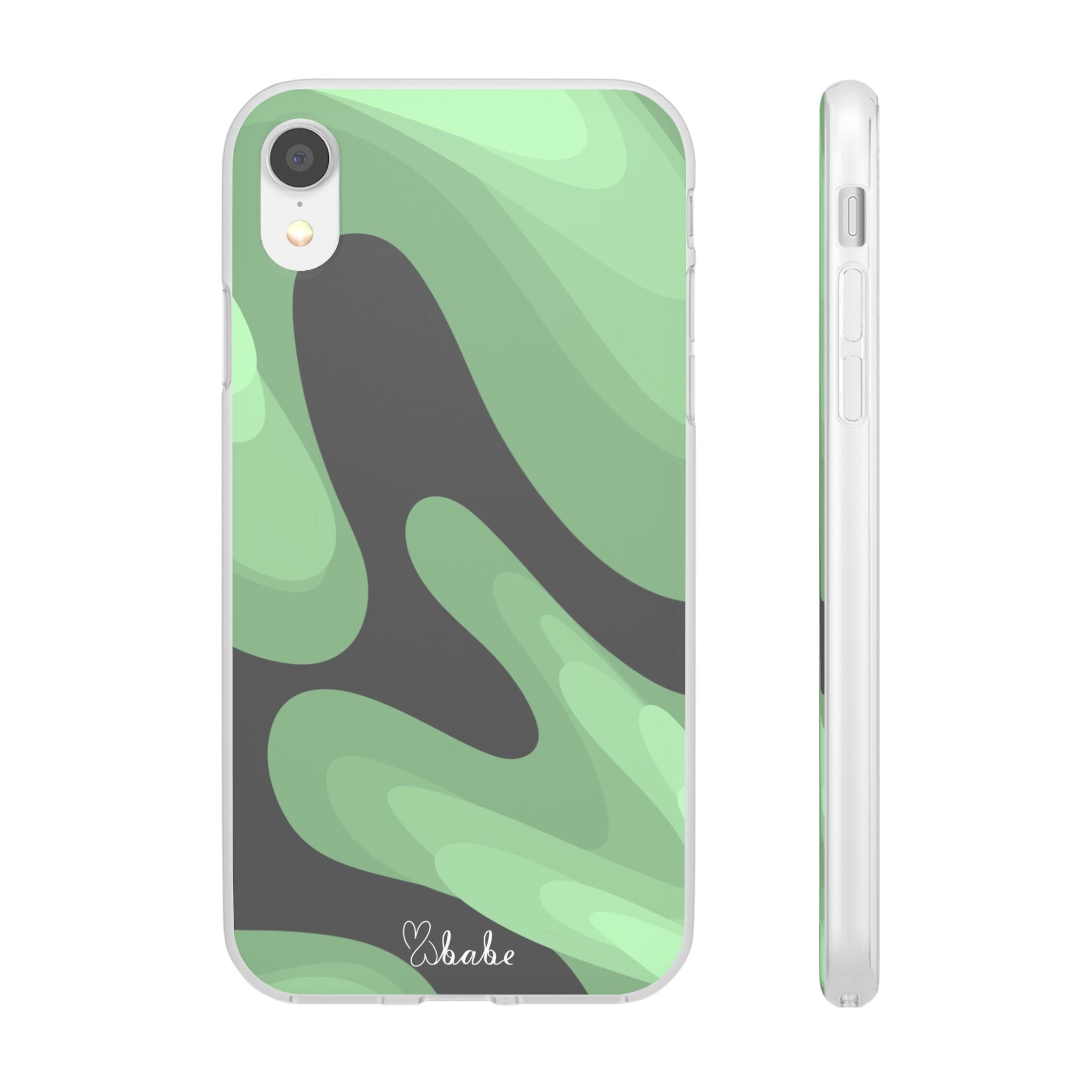 Mint Waves, Flexi Phone Case.