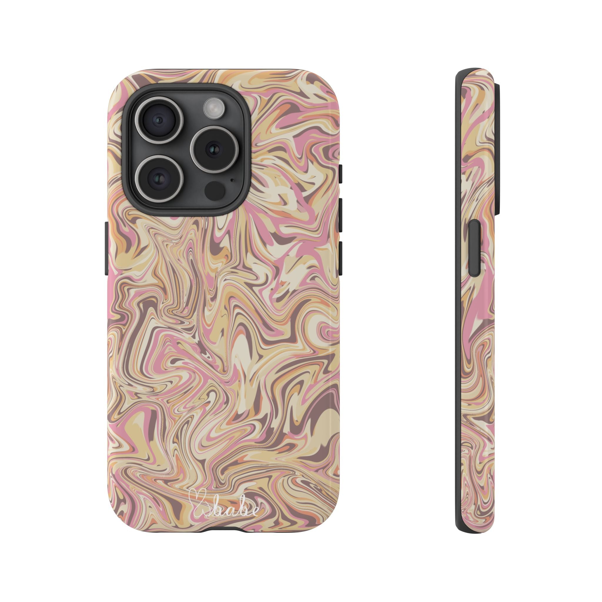 Peach Waves, Tough Phone Case.